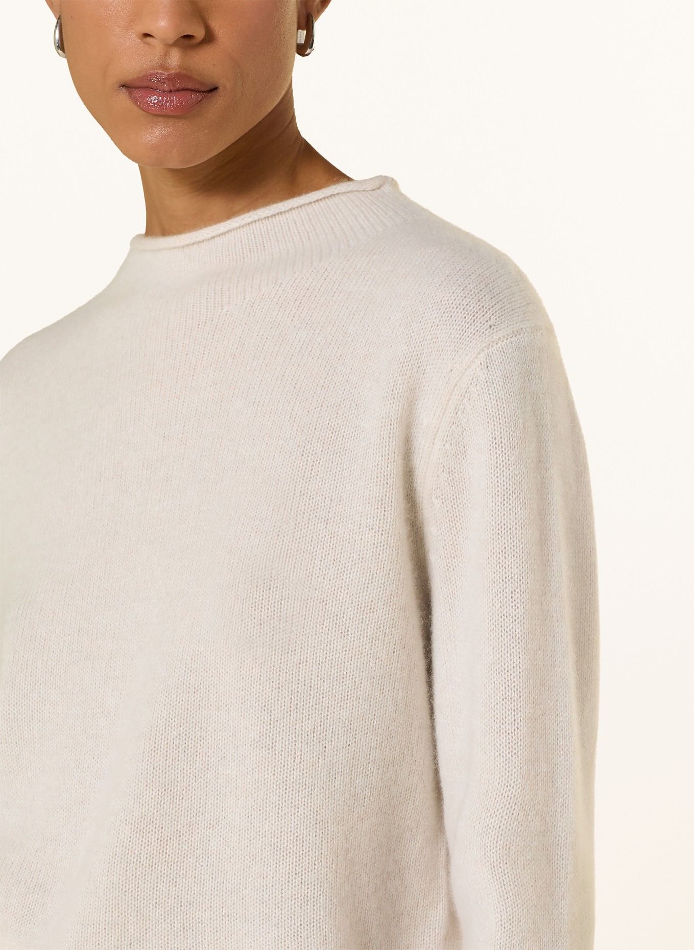 darling harbour Cashmere-Pullover: Oat Melange