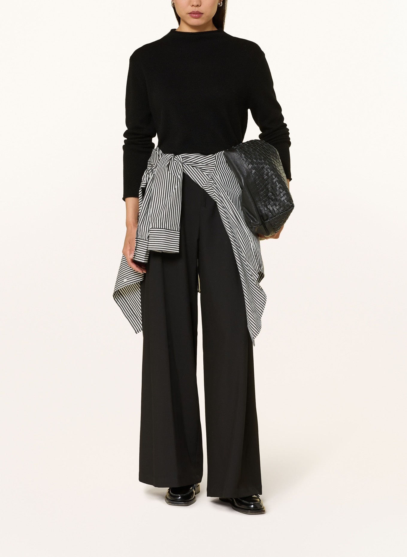 darling harbour Cashmere-Pullover: SCHWARZ