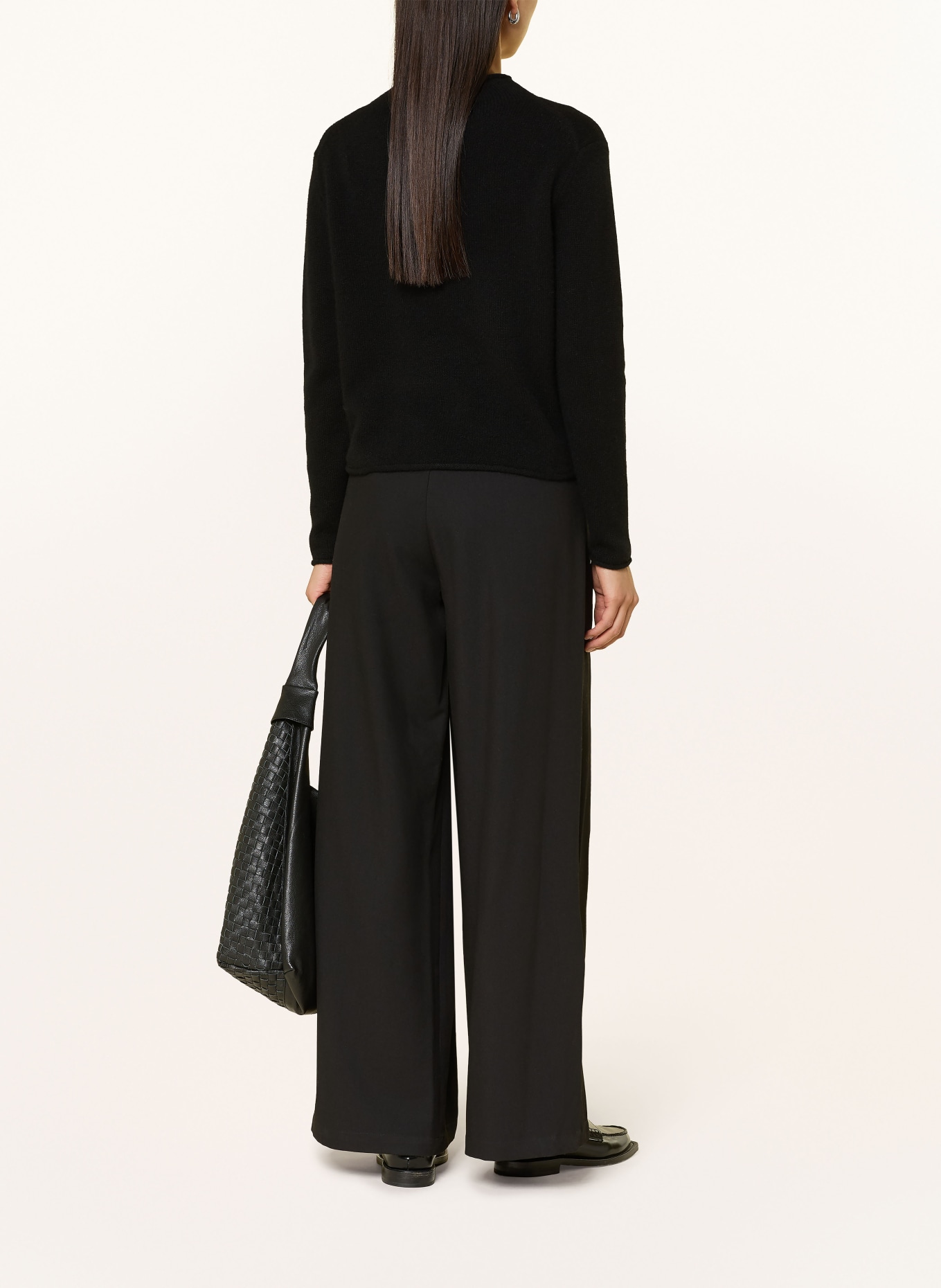 darling harbour Cashmere-Pullover: SCHWARZ