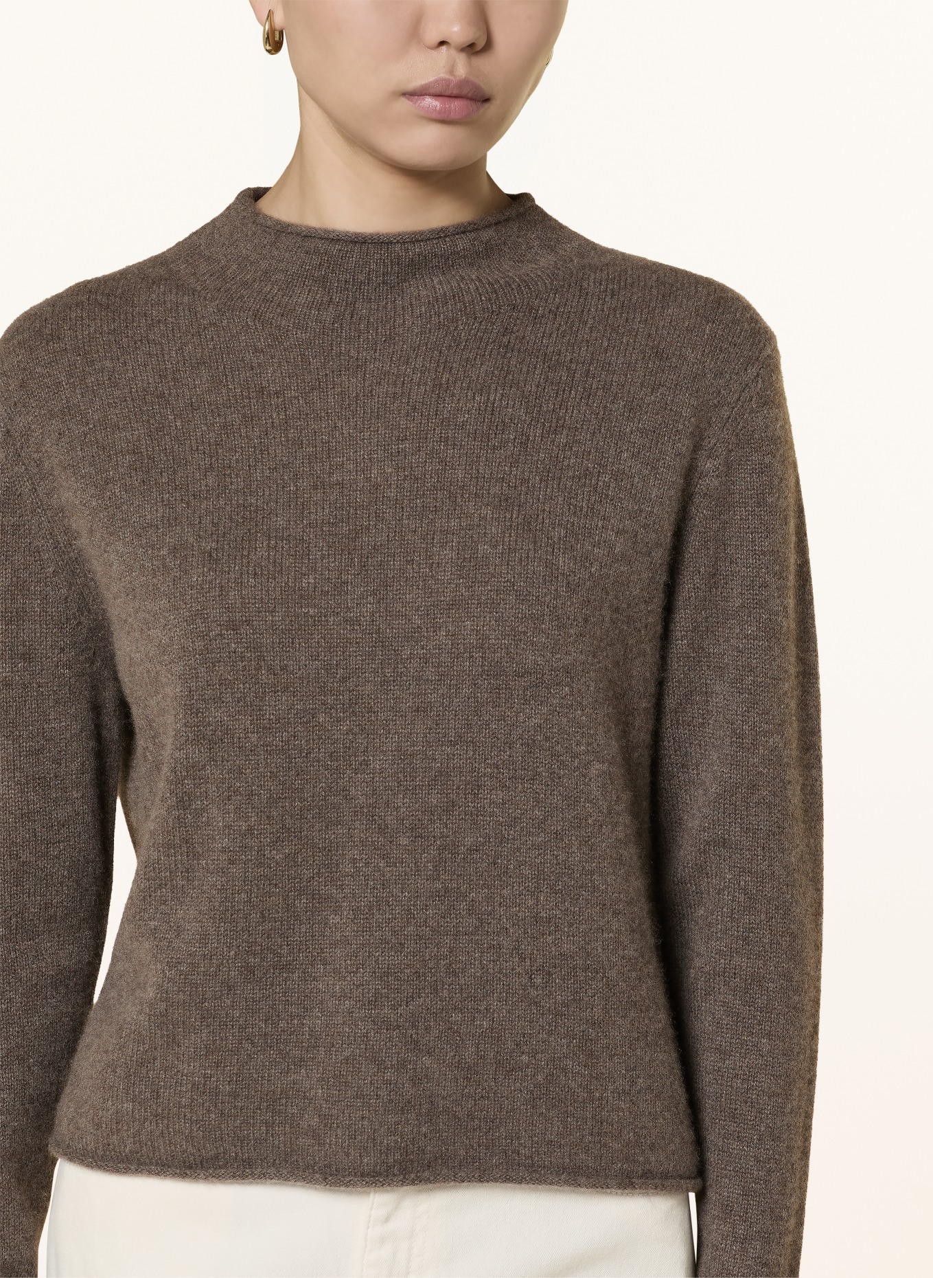 darling harbour Cashmere-Pullover: TAUPE