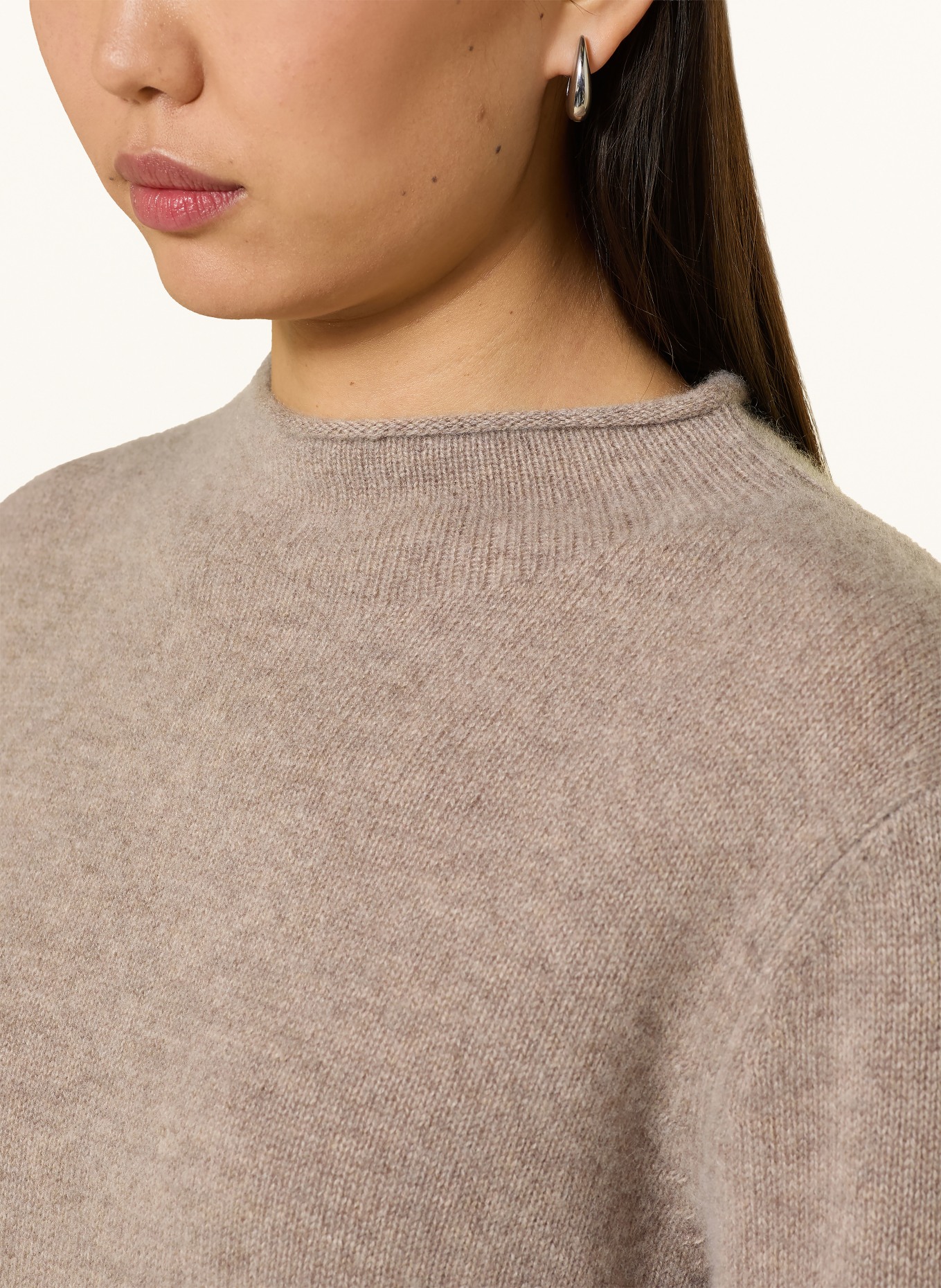 darling harbour Cashmere-Pullover: HELLBRAUN