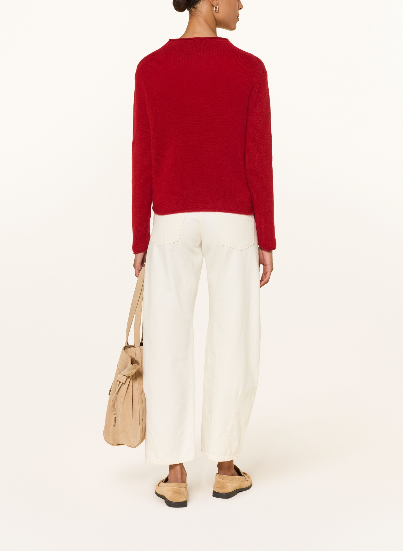 darling harbour Cashmere-Pullover: BRICK RED