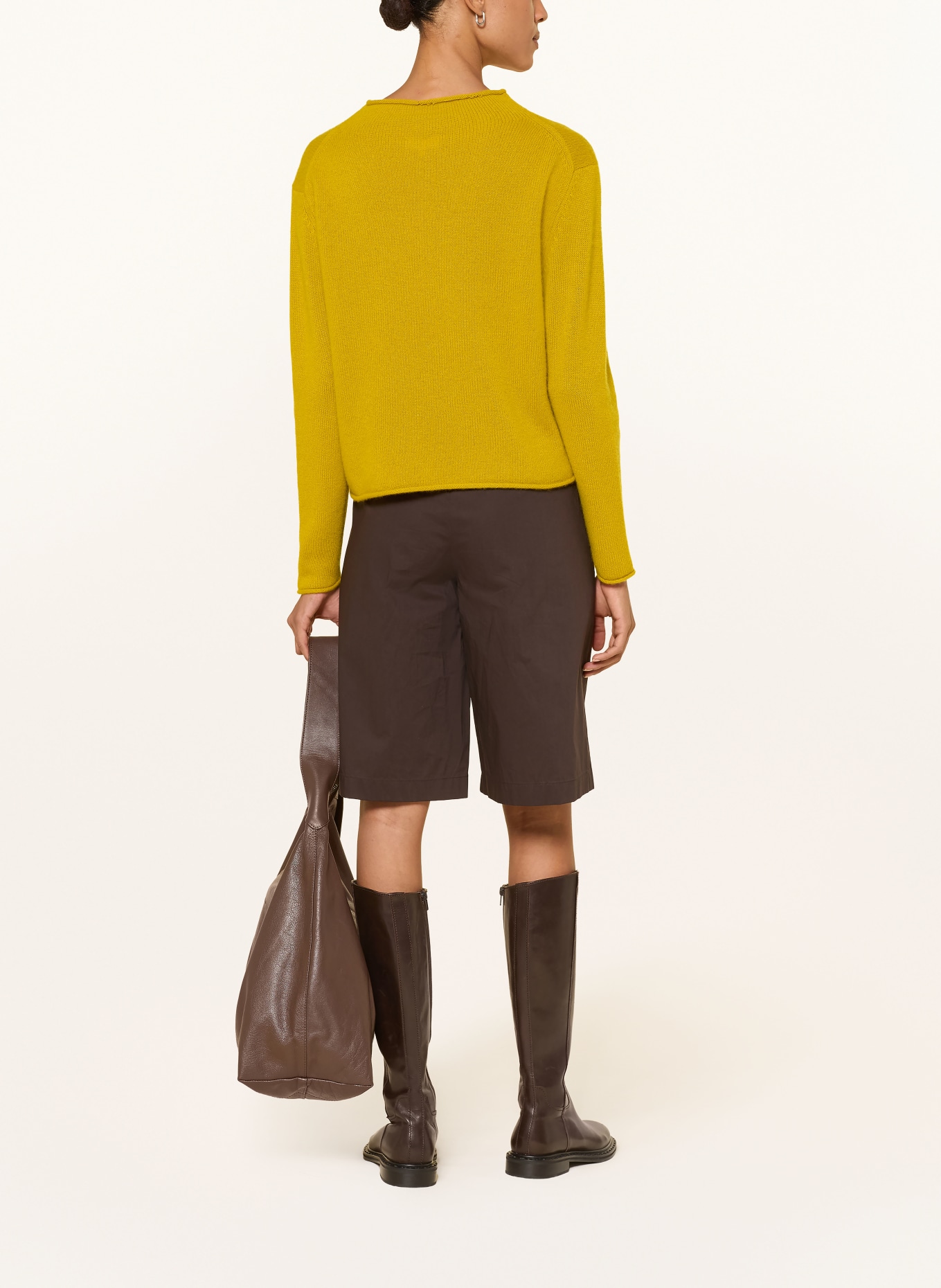 darling harbour Cashmere-Pullover: olive gold
