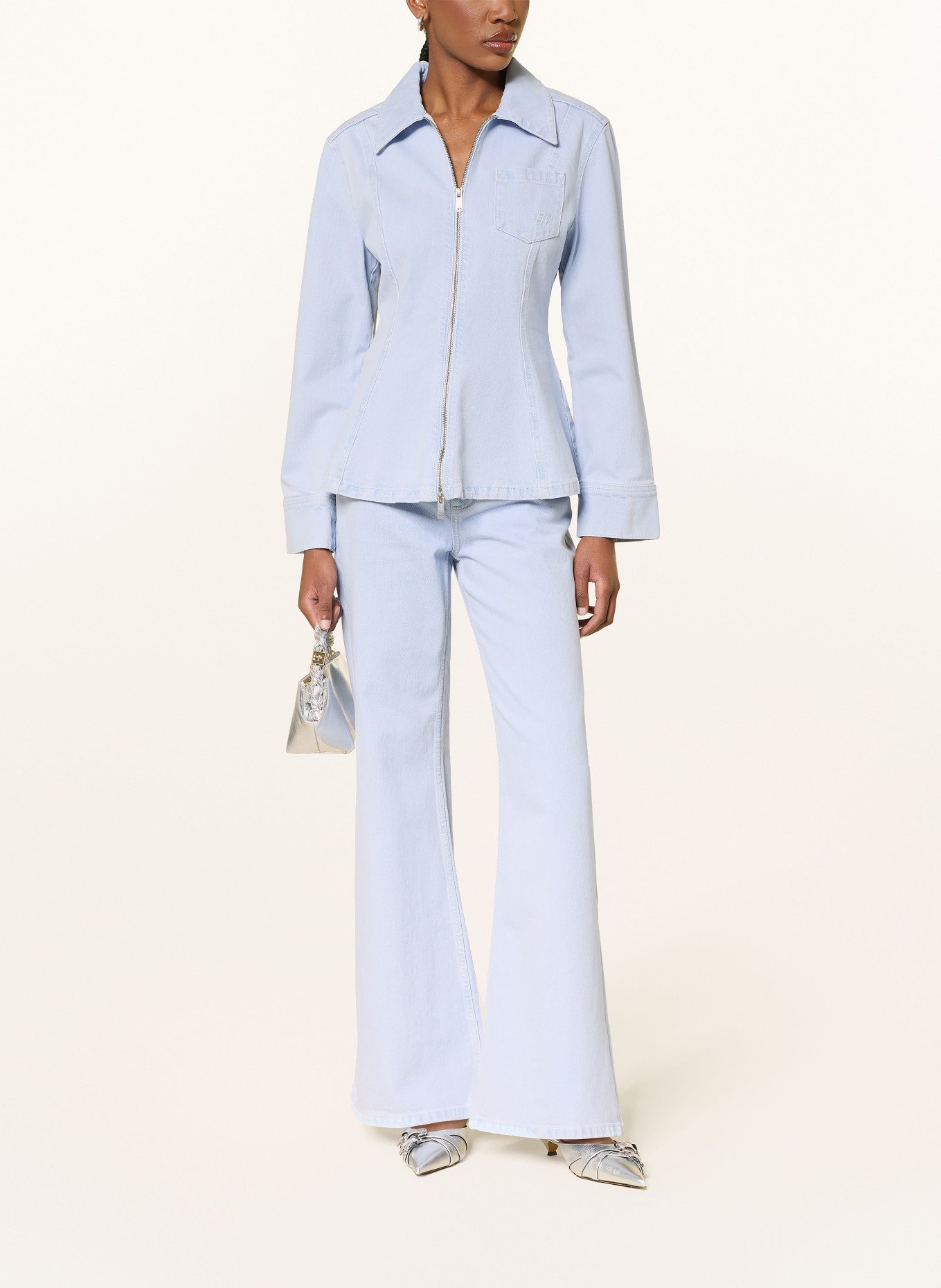 BAUM UND PFERDGARTEN Džínová bunda BILAN: C7576 Light Denim Rinse