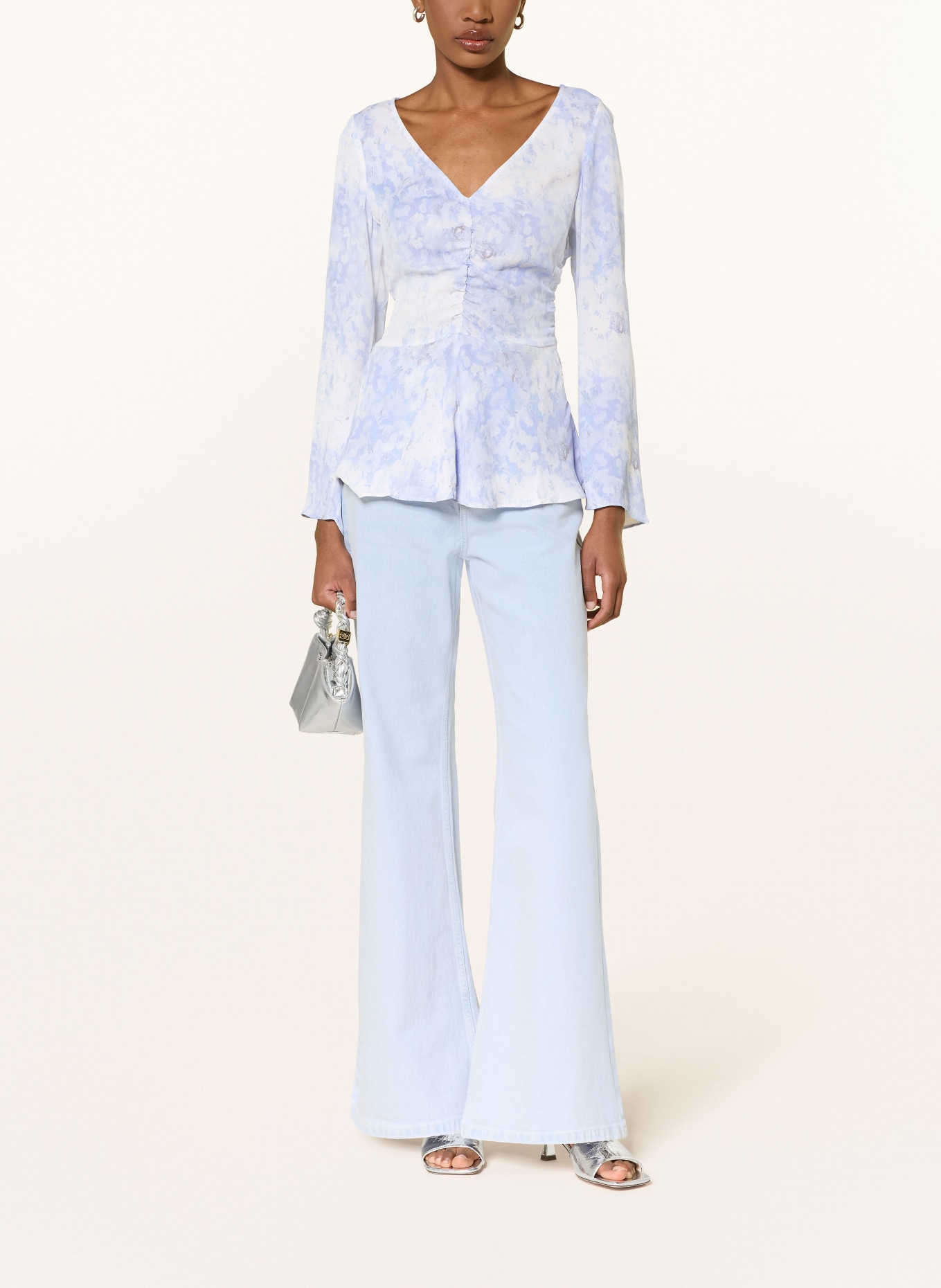 BAUM UND PFERDGARTEN MALLIE Blouse Shirt: LIGHT PURPLE / PURPLE