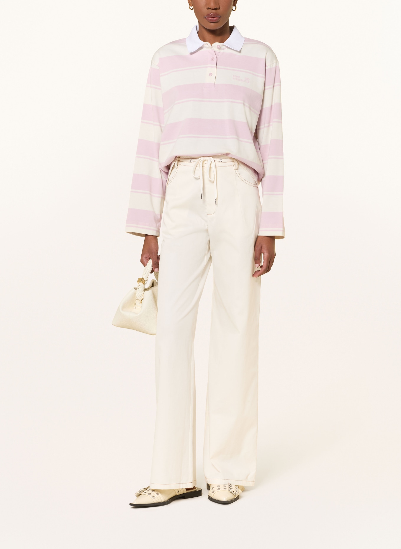 BAUM UND PFERDGARTEN Spodnie Marlene NANNY w stylu jeansowym: ECRU