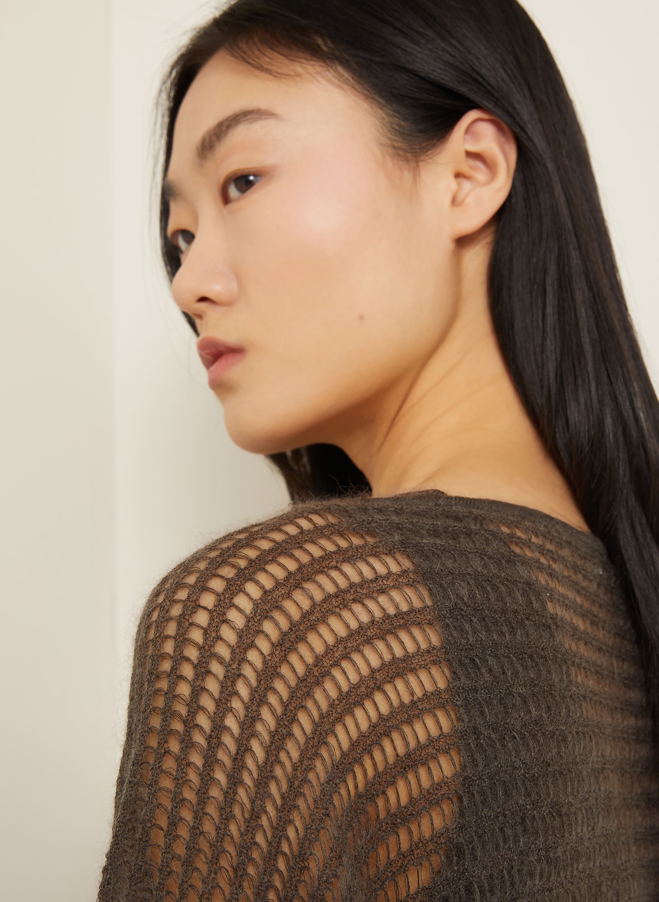 IRIS von ARNIM Pletené tričko MIREVA: ČERNOŠEDÁ