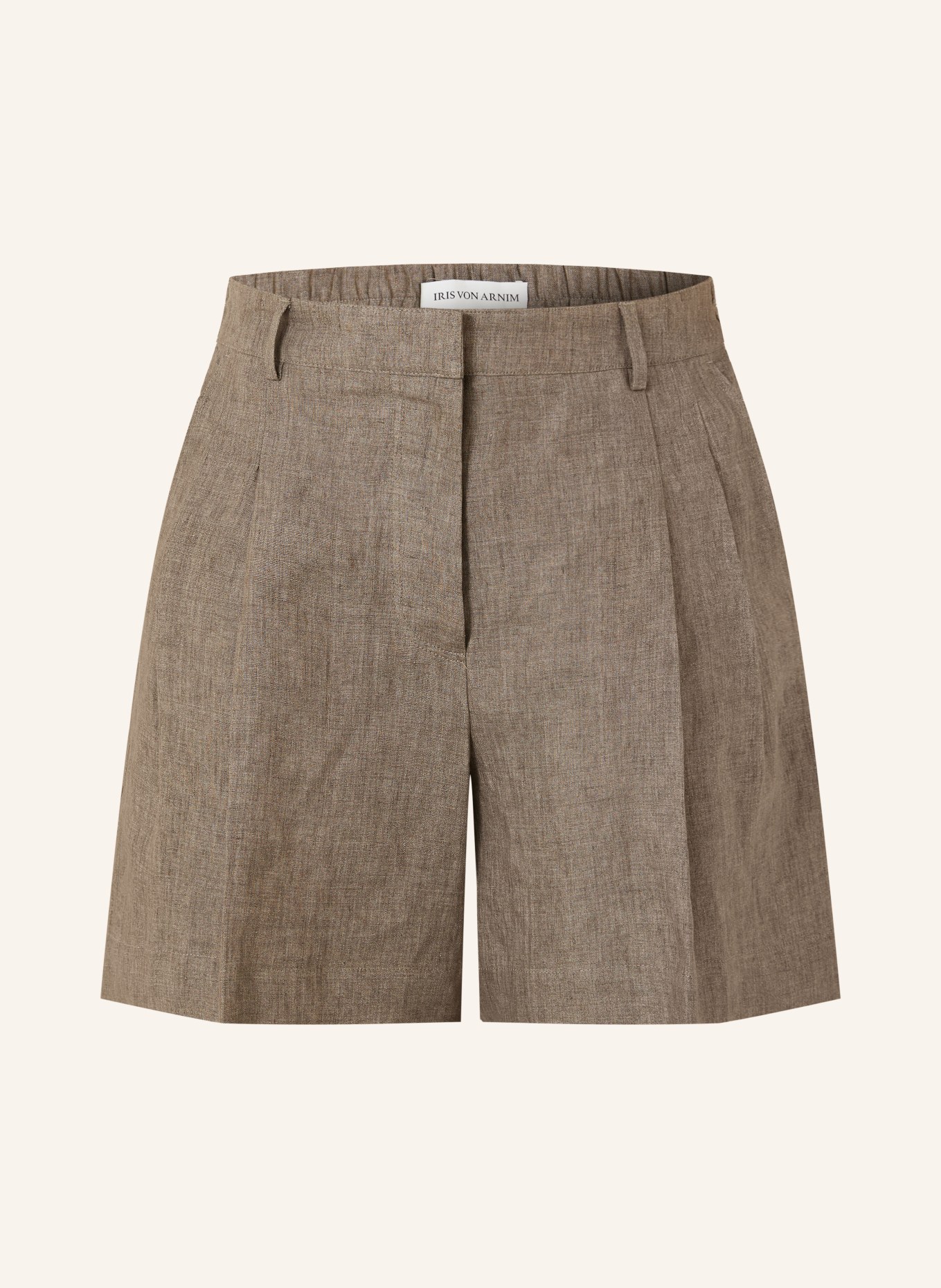 IRIS von ARNIM Leinenshorts SEYCHELL: TAUPE