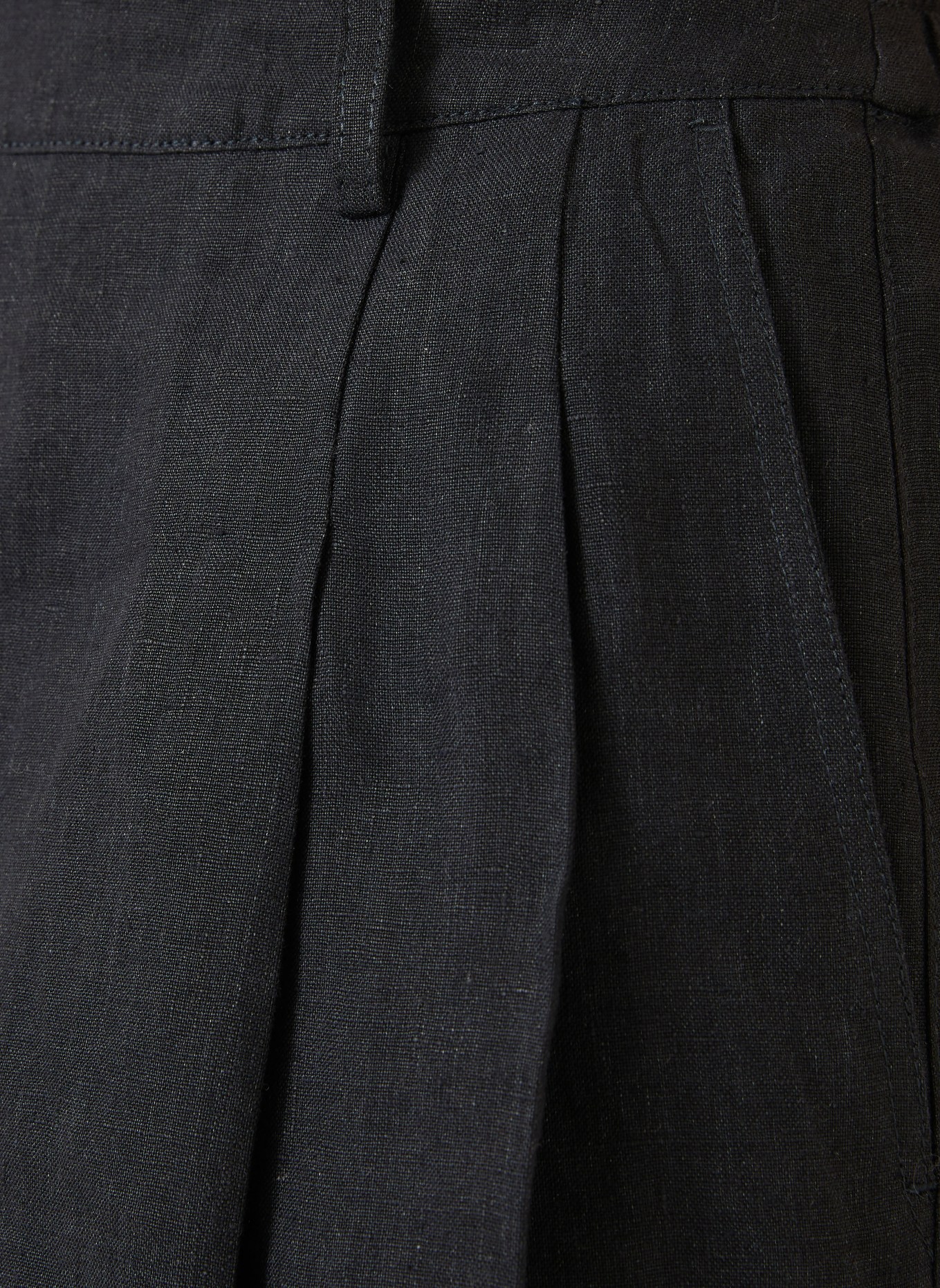 IRIS von ARNIM Leinenshorts SEYCHELL: SCHWARZ