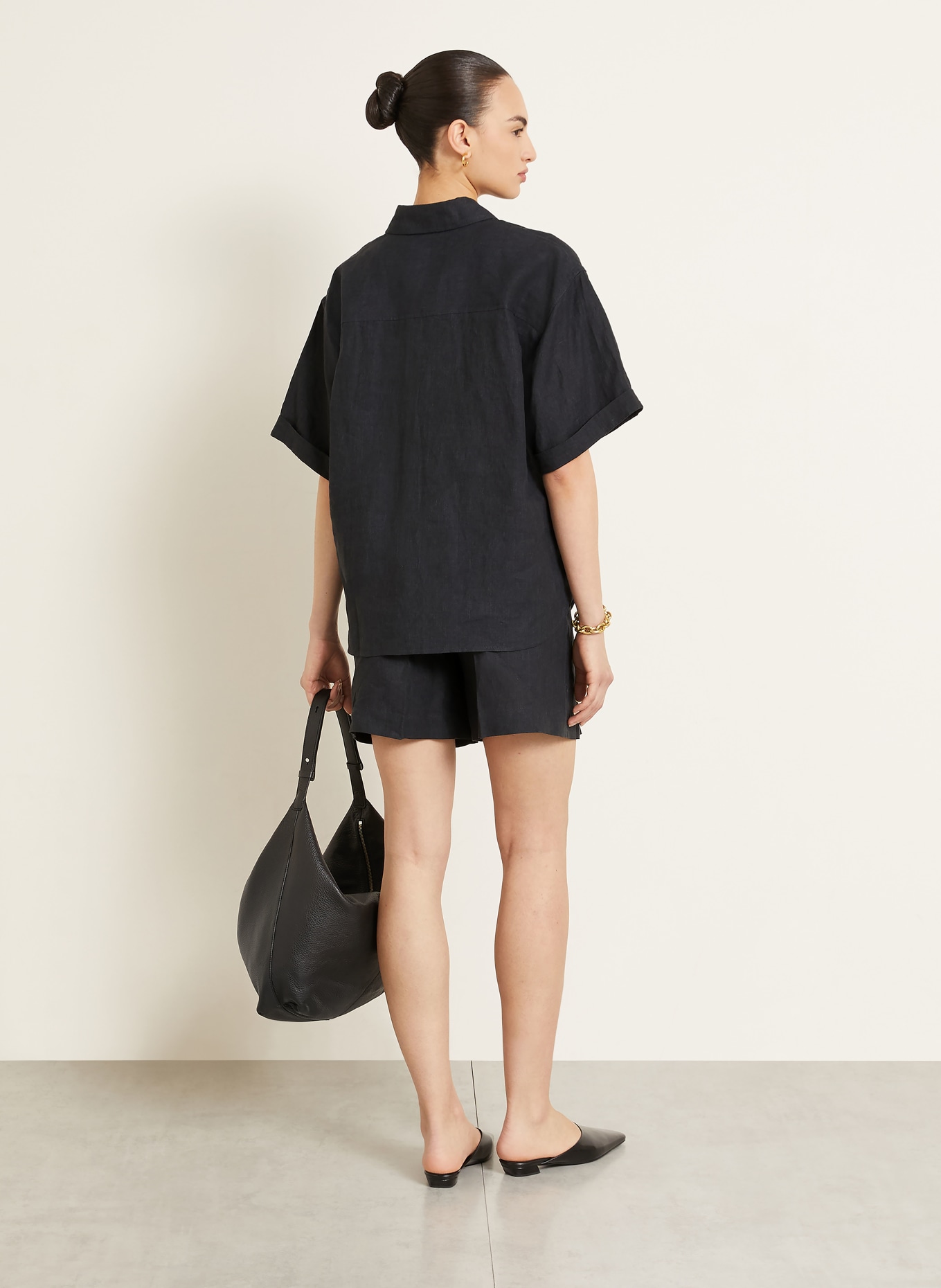 IRIS von ARNIM Hemdbluse SARDINIA: SCHWARZ