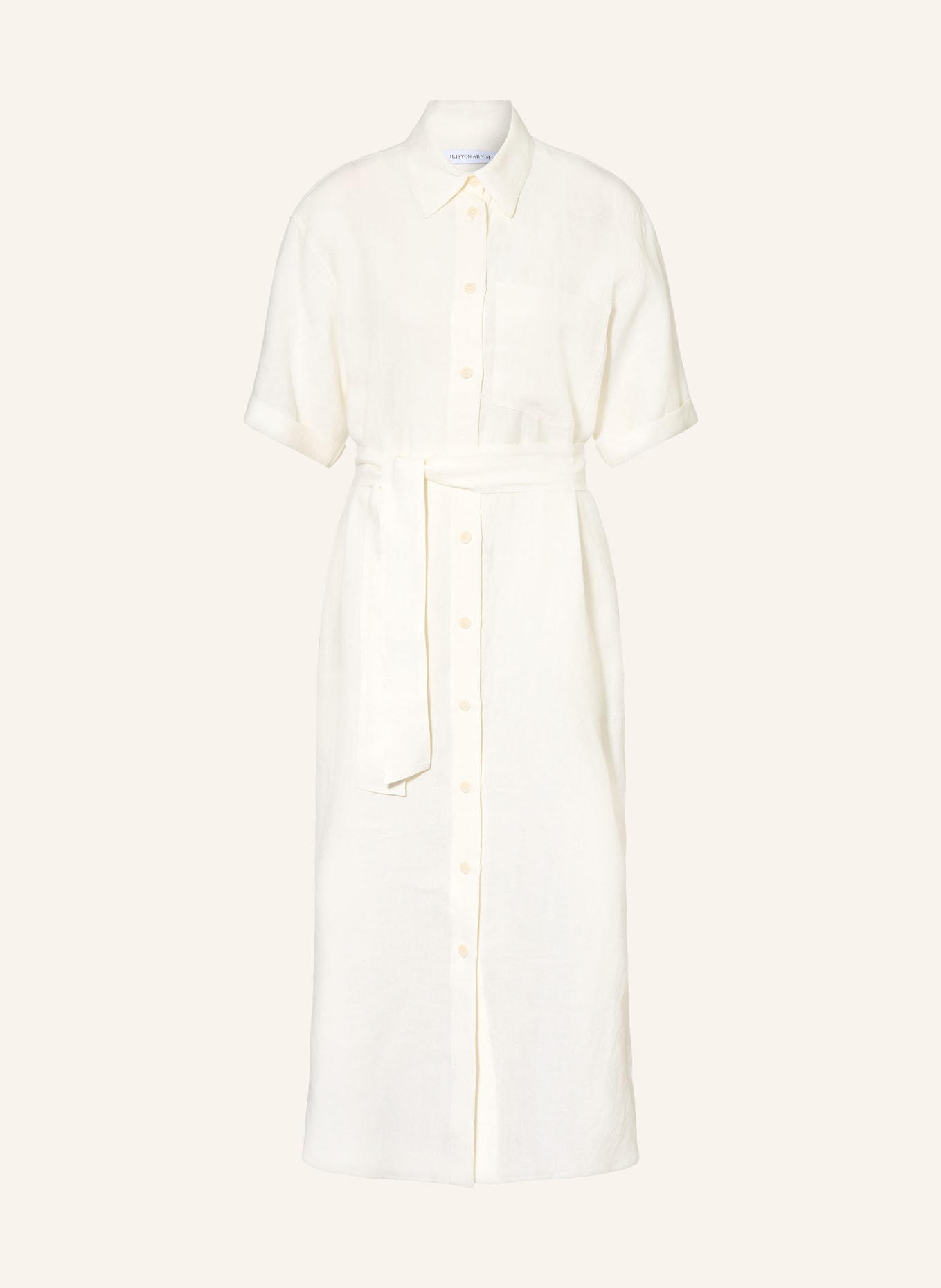 IRIS von ARNIM Lněné šaty SANTALUZ: BÍLÁ
