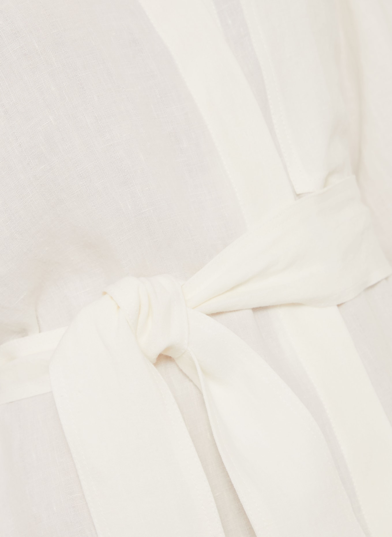 IRIS von ARNIM Hemdblusenkleid SAMOS aus Leinen: WEISS