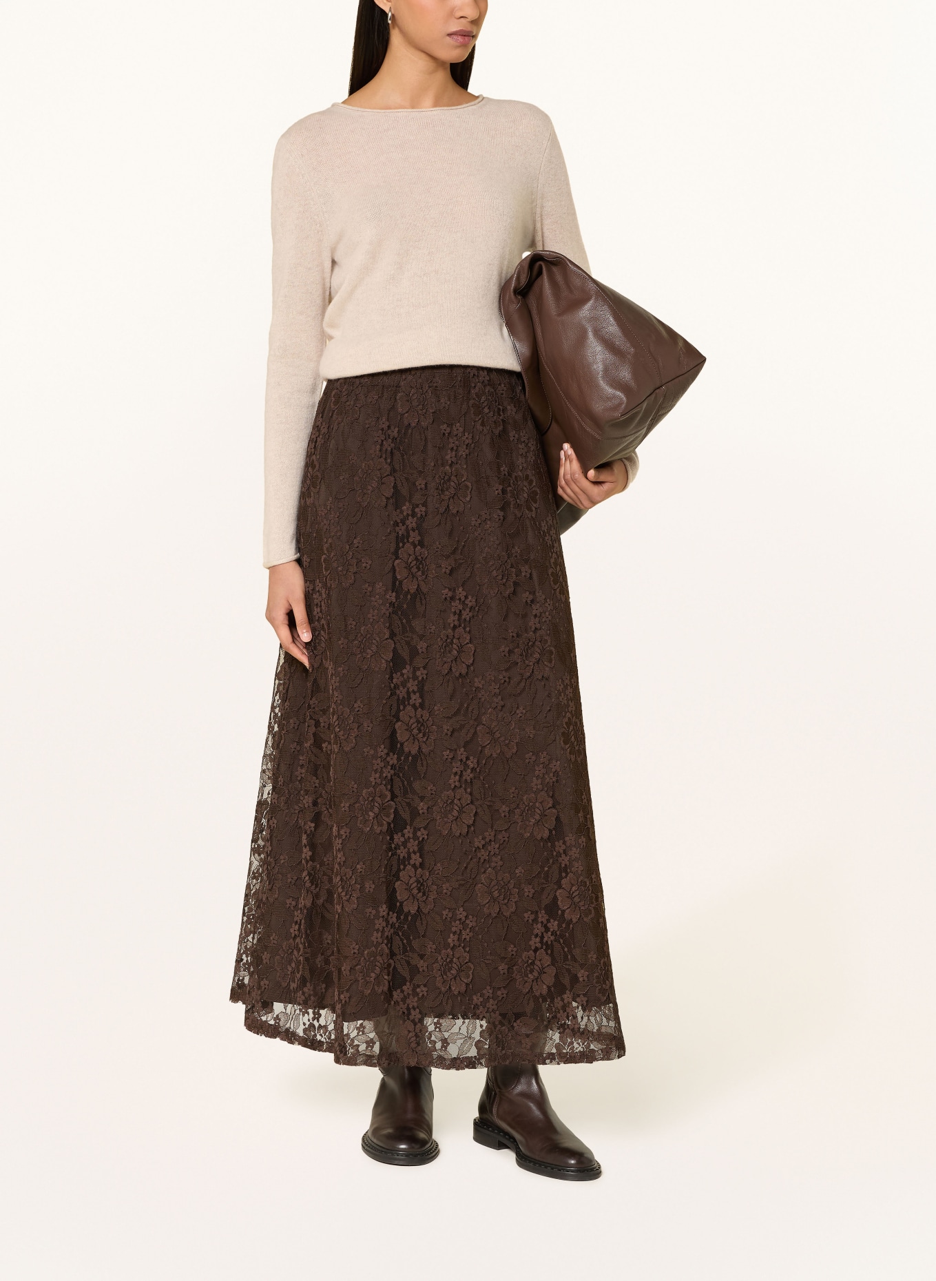 darling harbour Cashmere-Pullover: pebble melange