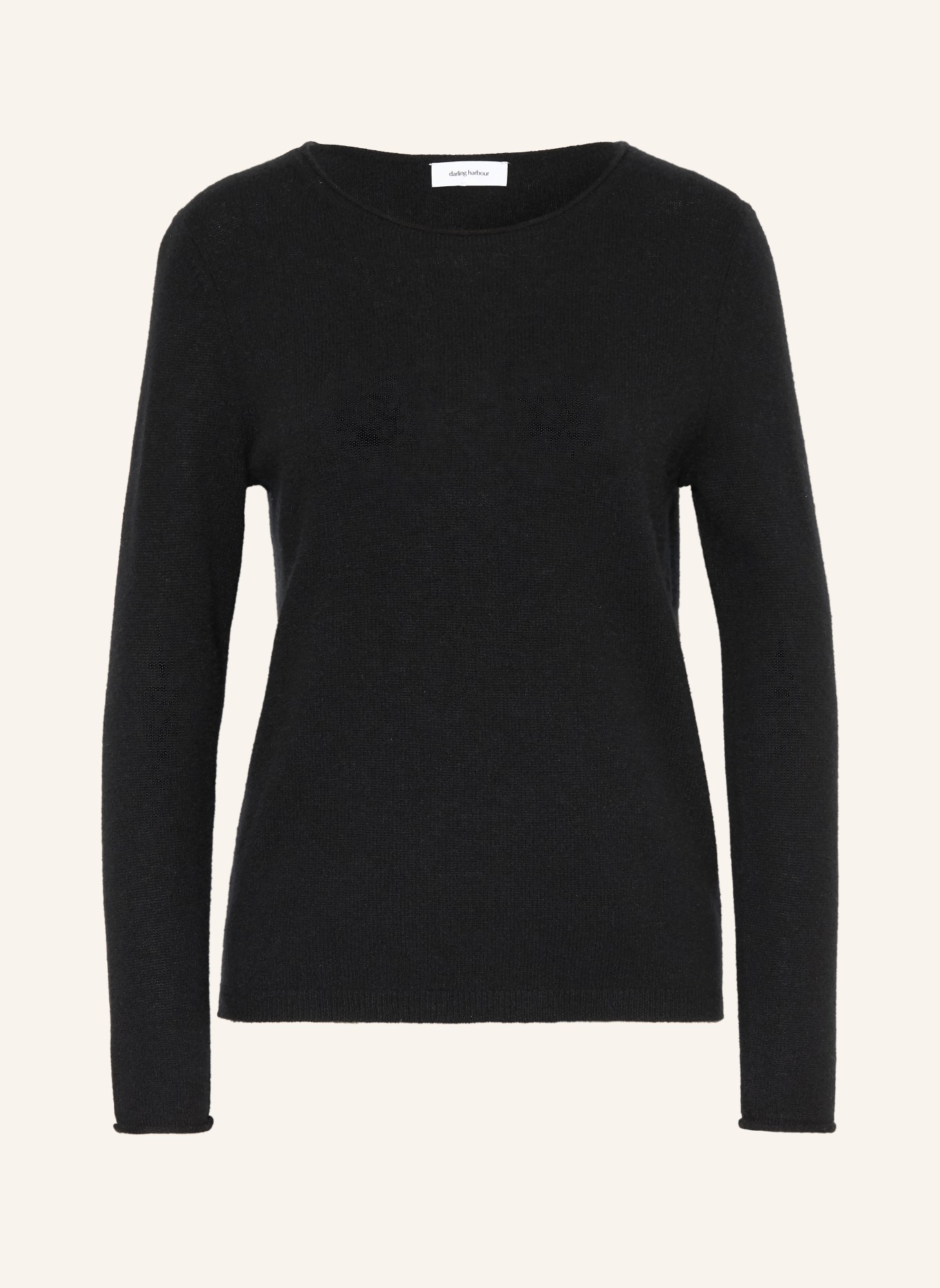 darling harbour Cashmere-Pullover: BLACK