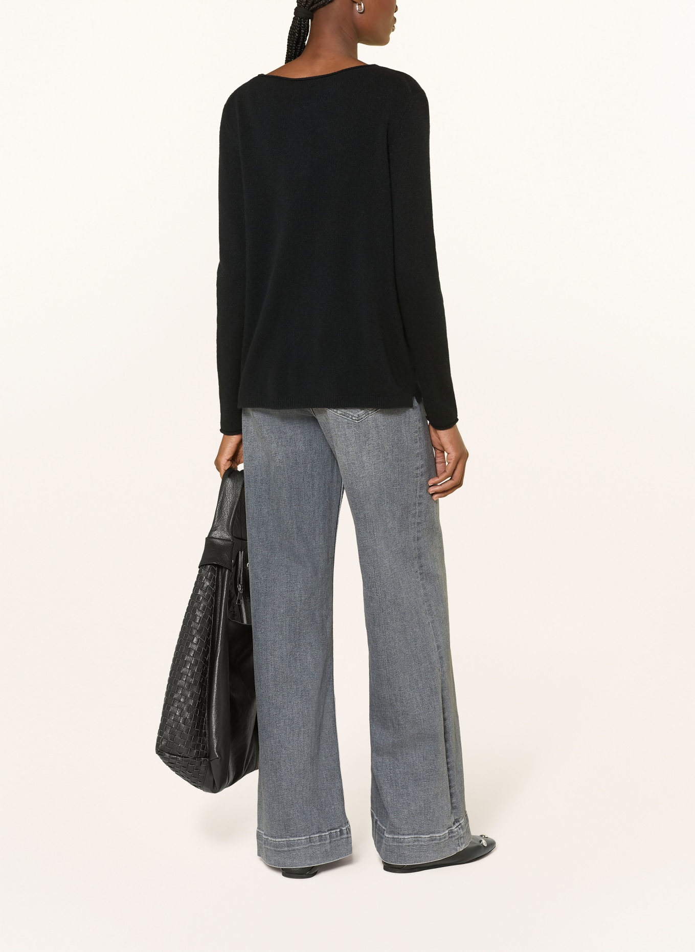 darling harbour Cashmere-Pullover: BLACK