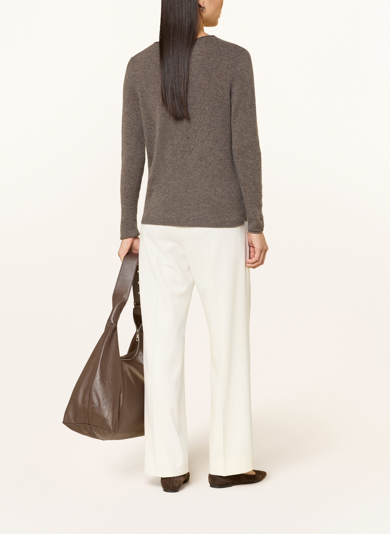 darling harbour Cashmere-Pullover: truffle melange