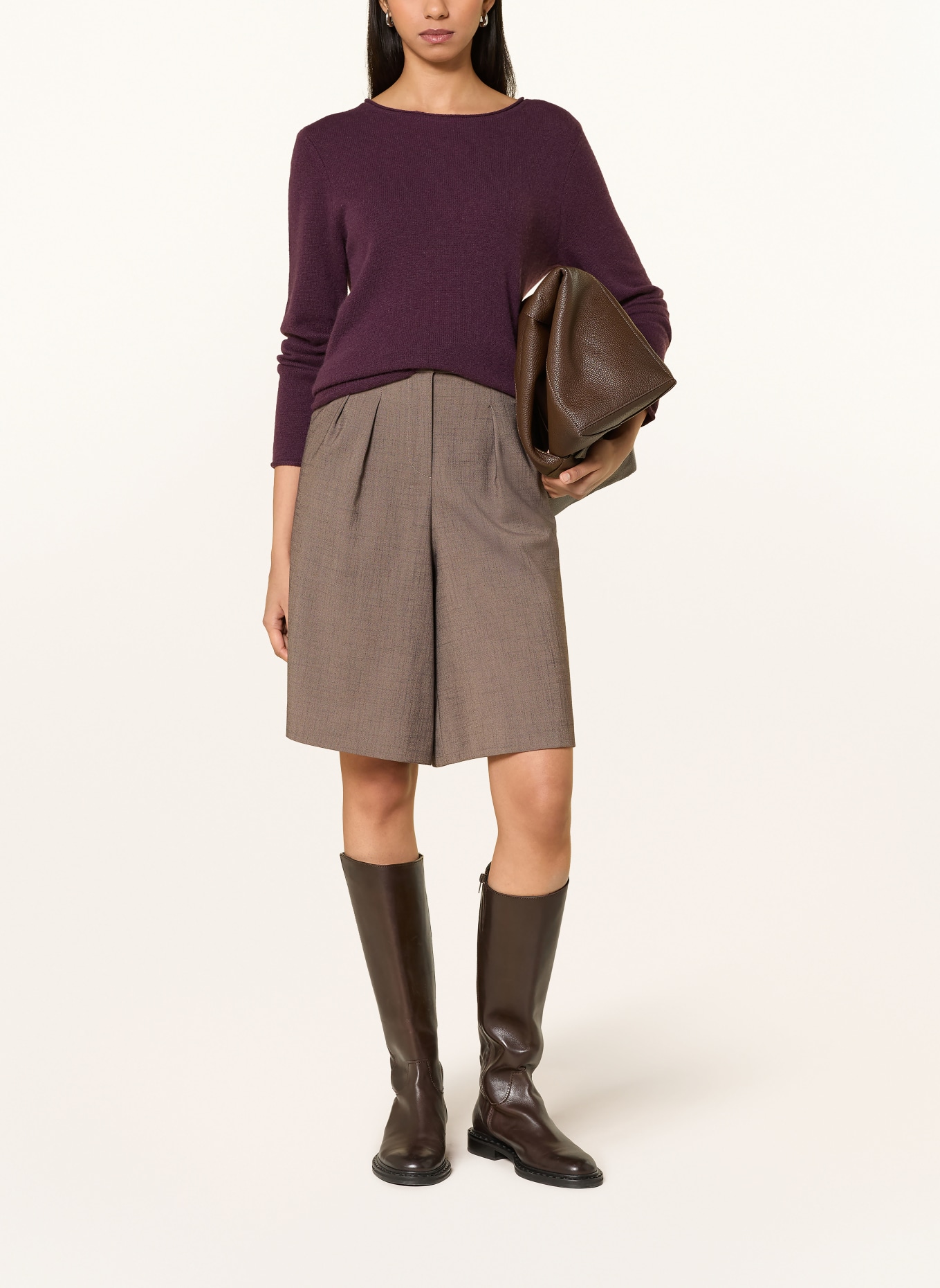 darling harbour Pull en cachemire: PLUM