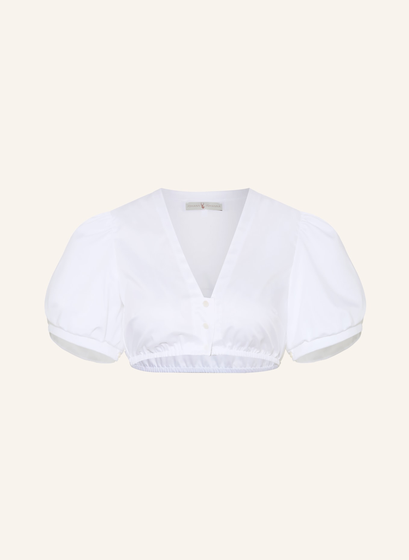 Johann & Johanna Dirndlbluse: WEISS
