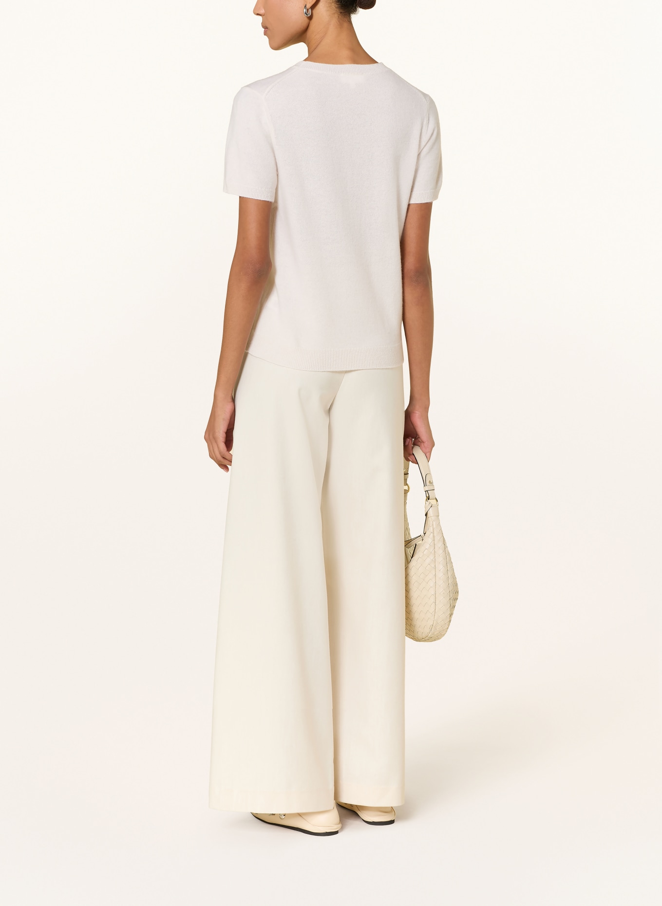darling harbour Cashmere knit sweater: CREME