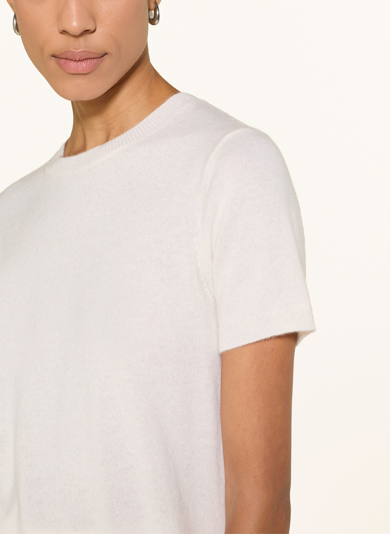 darling harbour Cashmere knit sweater: CREME