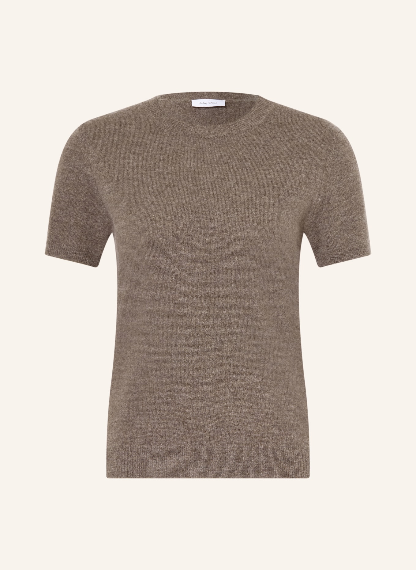 darling harbour Strickshirt aus Cashmere: truffle melange