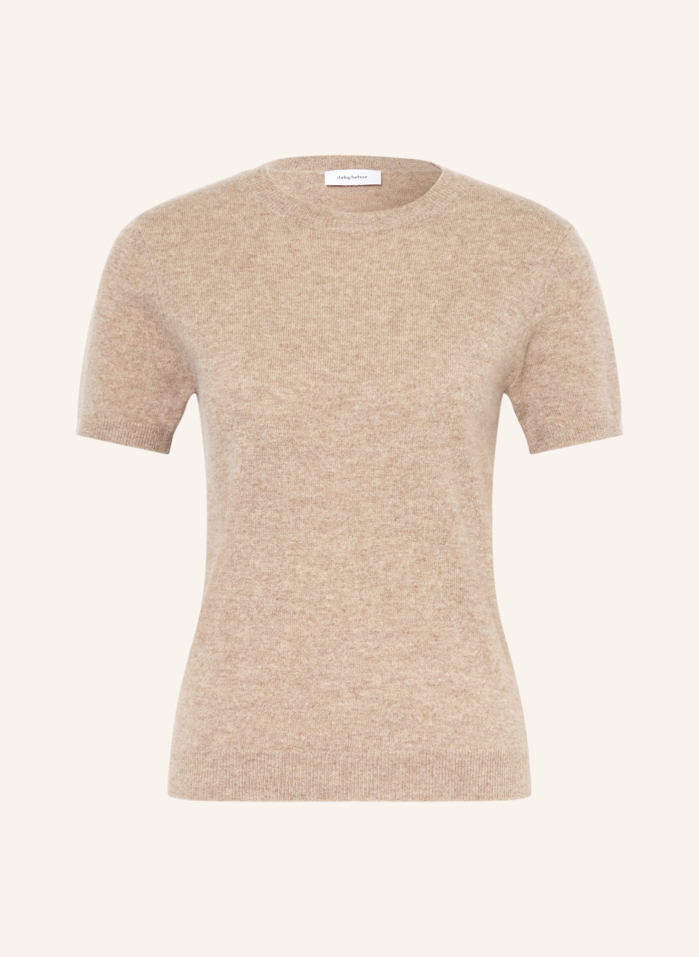 darling harbour Strickshirt aus Cashmere: GREIGE MELANGE