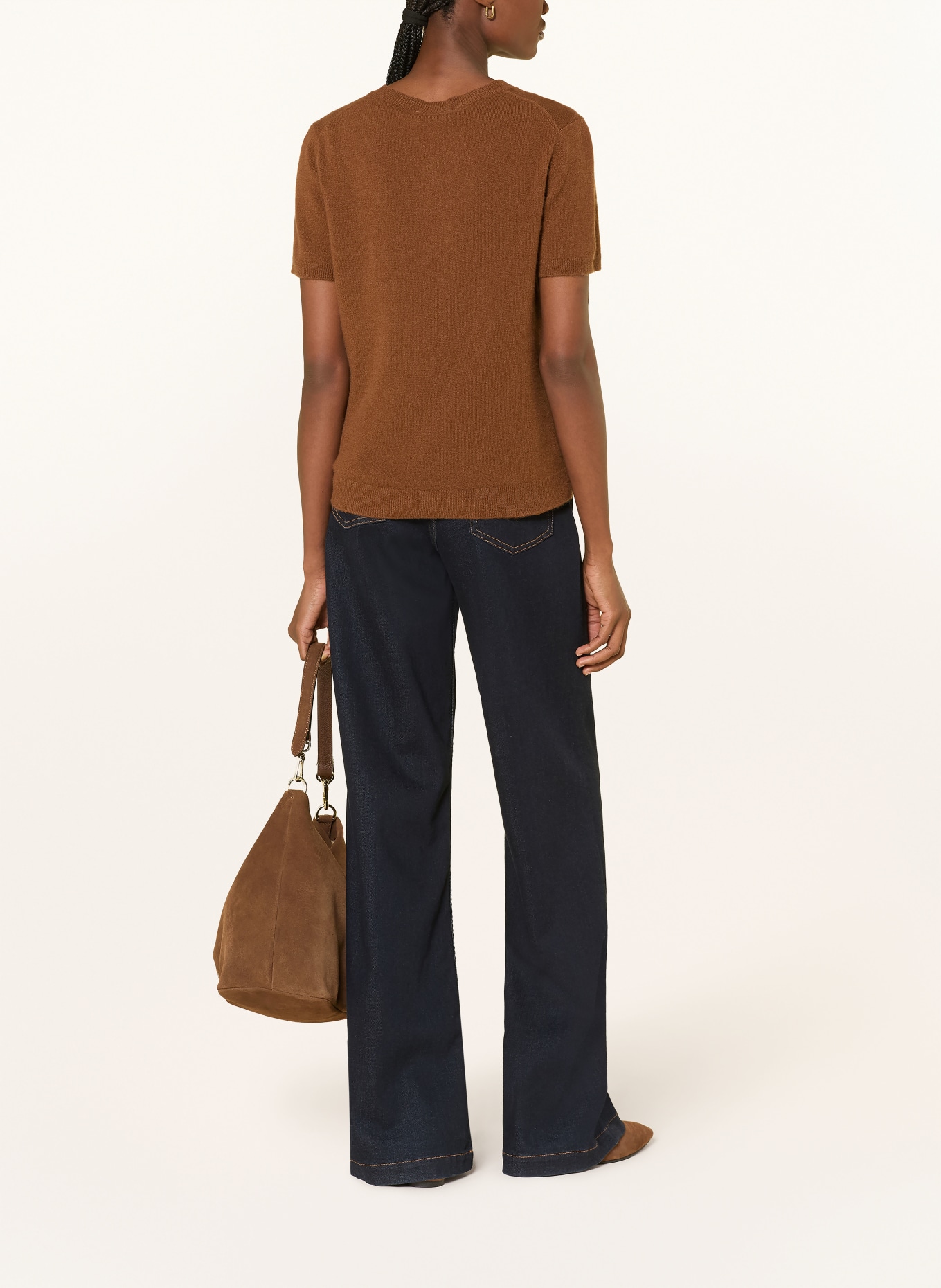 darling harbour Strickshirt aus Cashmere: TOFFEE