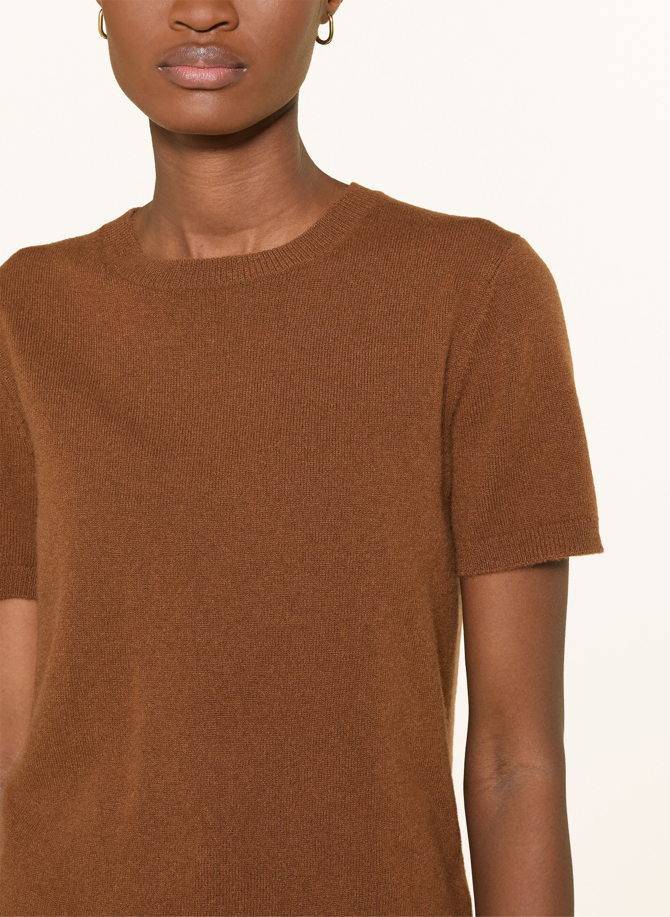 darling harbour Strickshirt aus Cashmere: TOFFEE