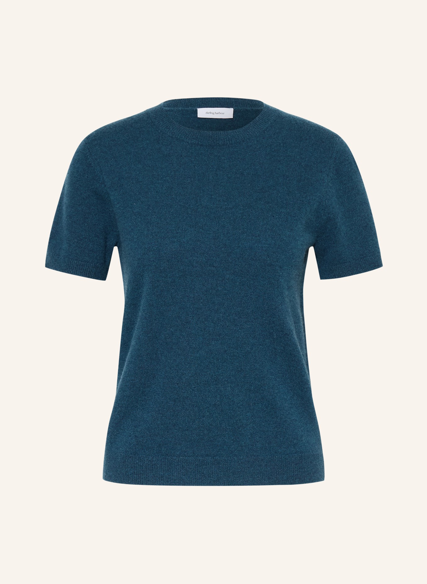 darling harbour Strickshirt aus Cashmere: petrol melange
