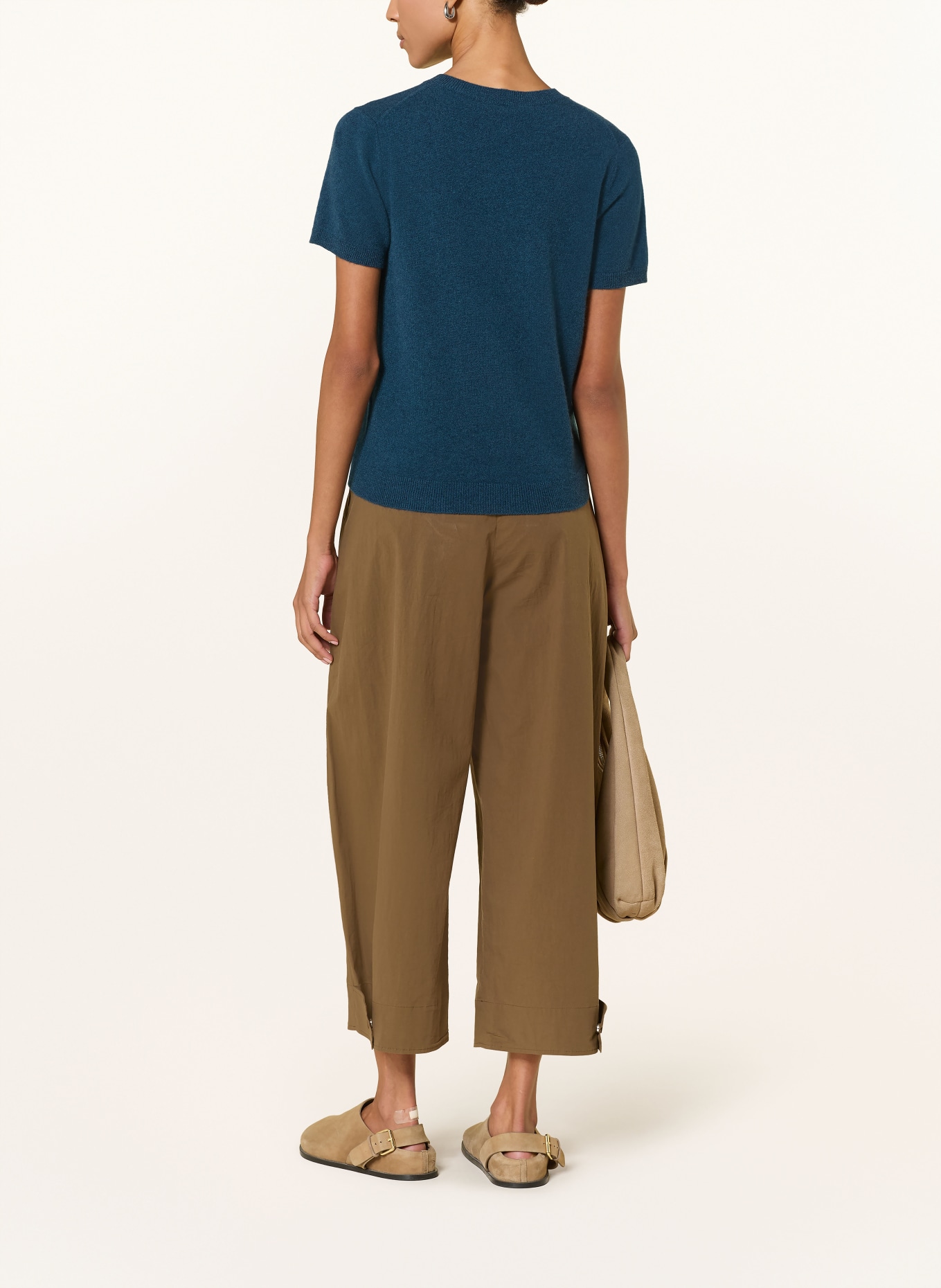 darling harbour Strickshirt aus Cashmere: petrol melange