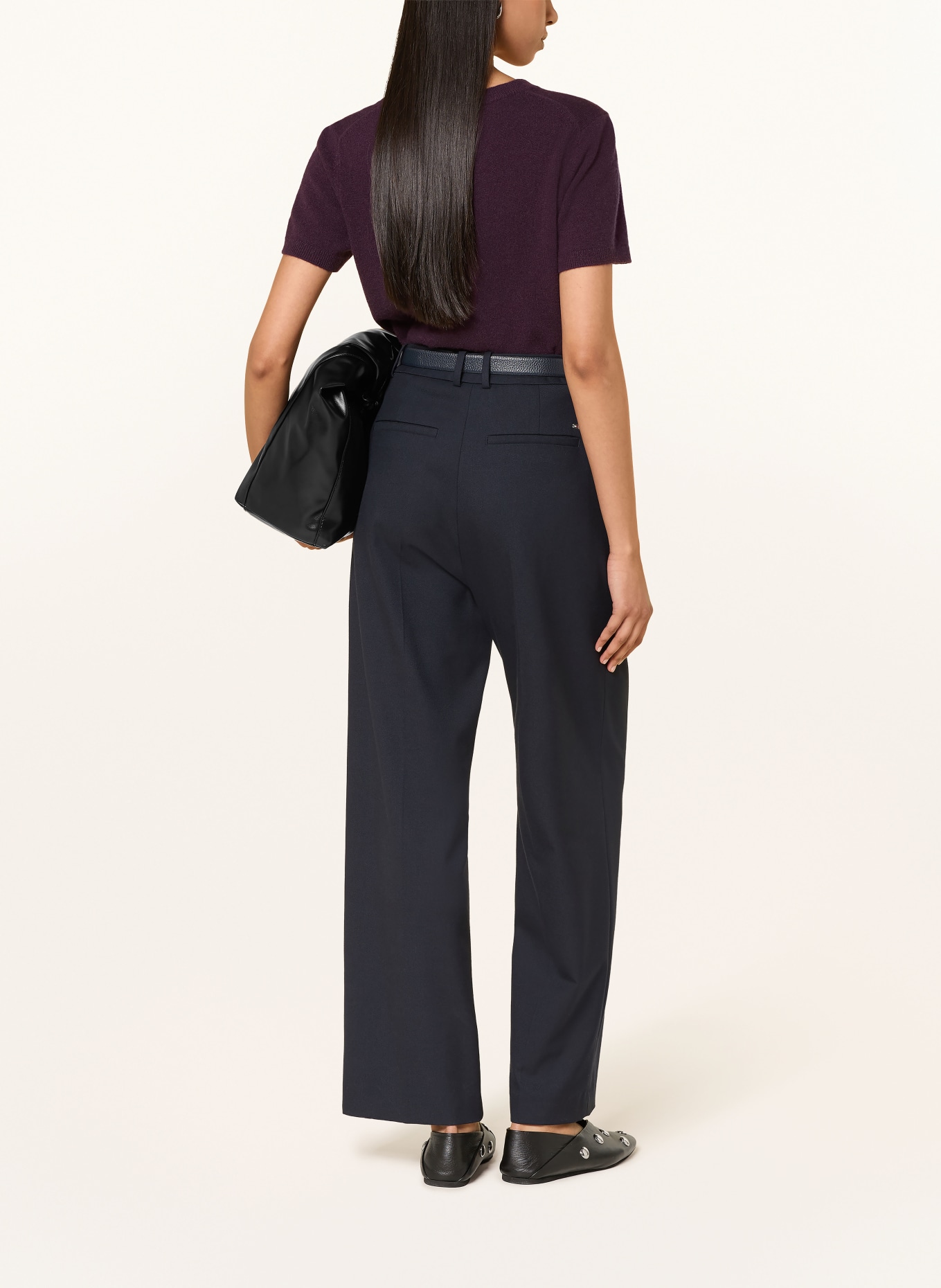 darling harbour Strickshirt aus Cashmere: PLUM