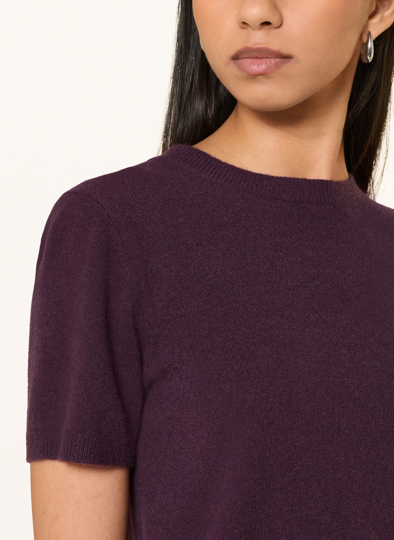 darling harbour Strickshirt aus Cashmere: PLUM