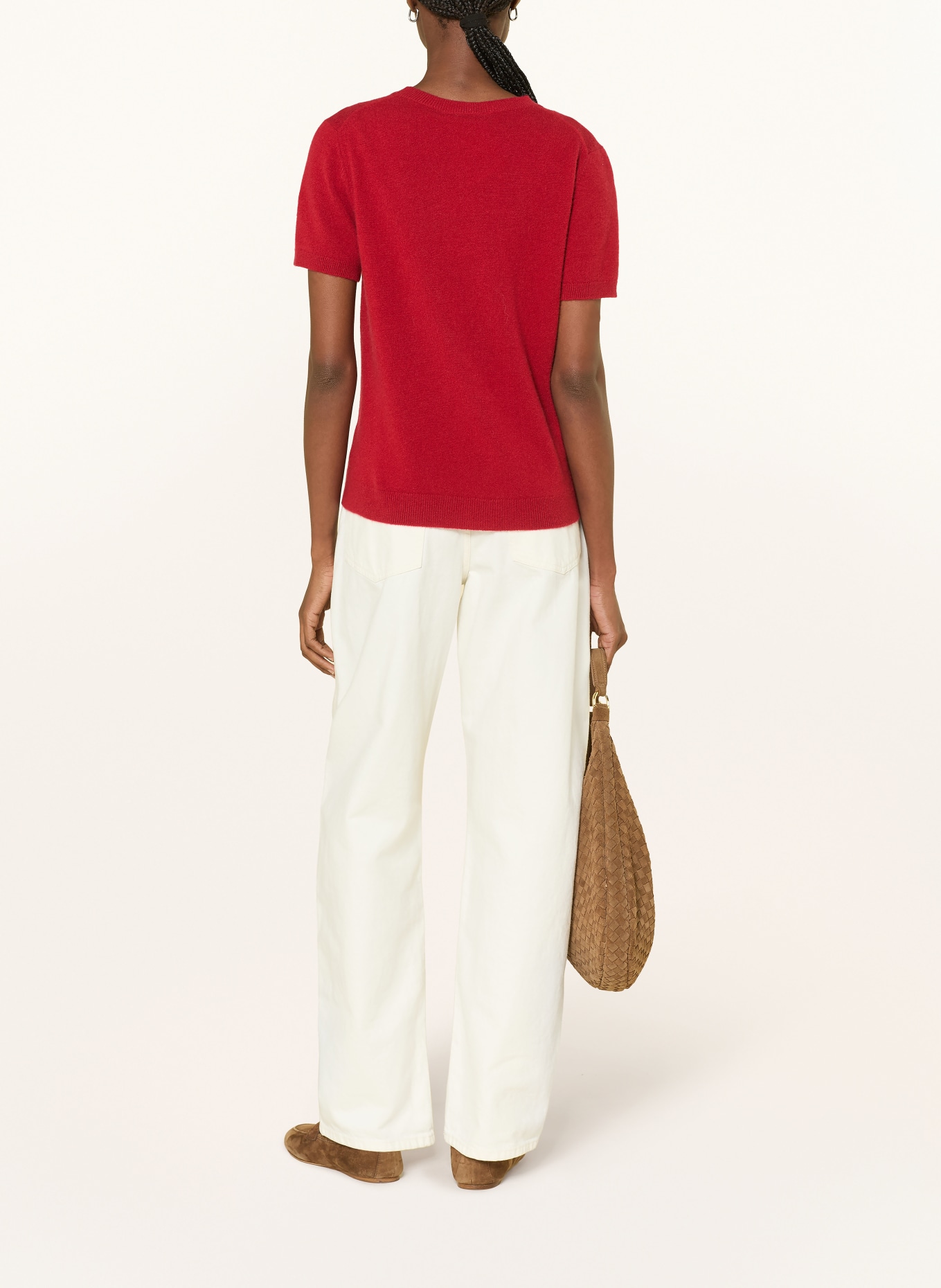 darling harbour Strickshirt aus Cashmere: BRICK RED