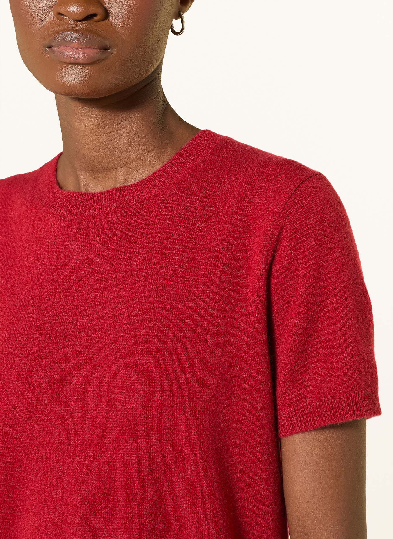 darling harbour Strickshirt aus Cashmere: BRICK RED