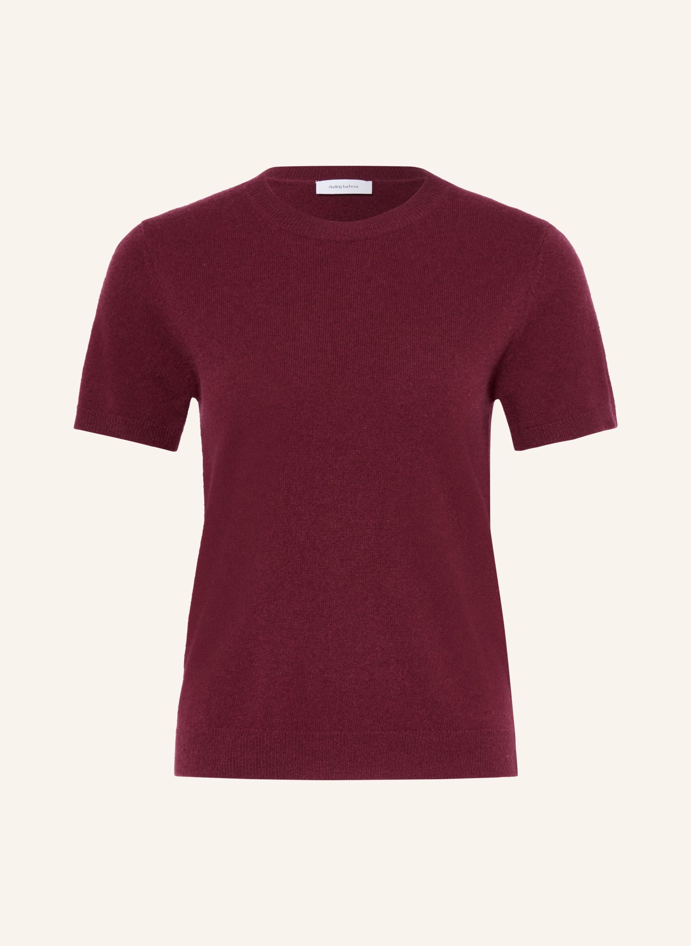 darling harbour Cashmere knit sweater: BORDEAUX