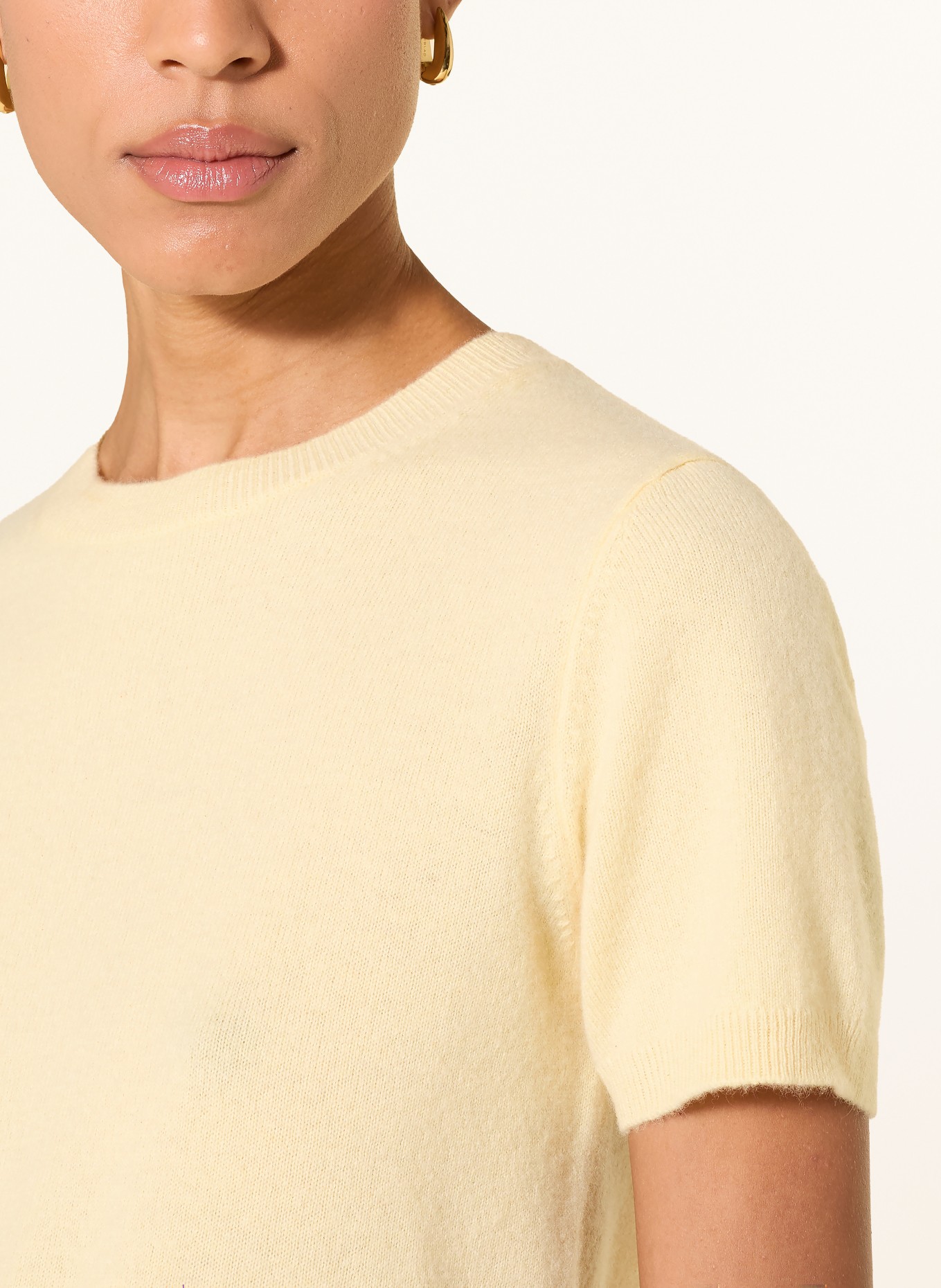 darling harbour Strickshirt aus Cashmere: VANILLA