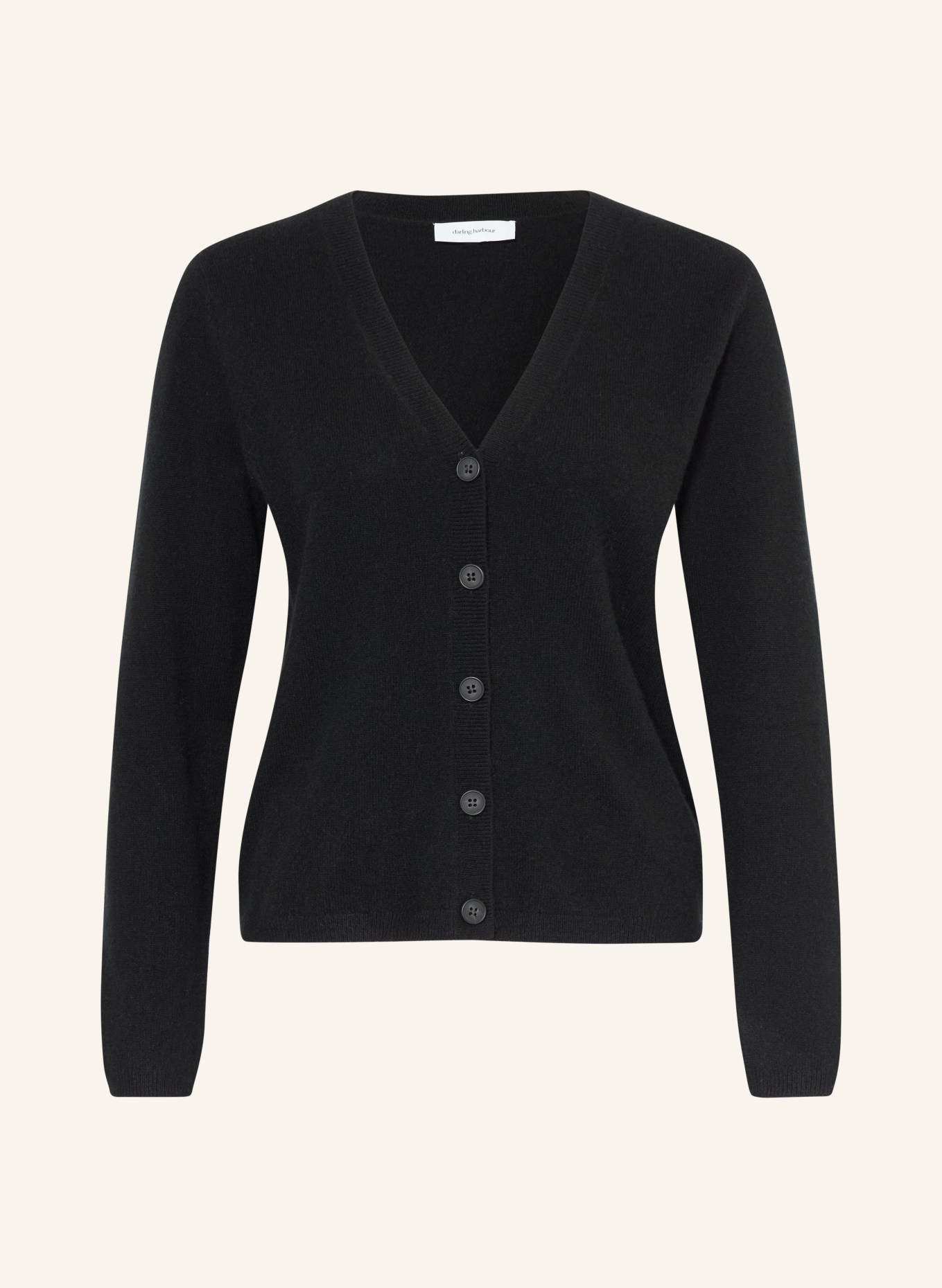 darling harbour Cashmere cardigan: BLACK
