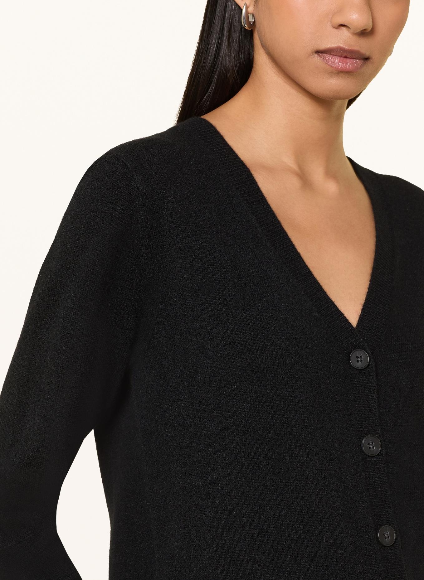 darling harbour Cashmere cardigan: BLACK