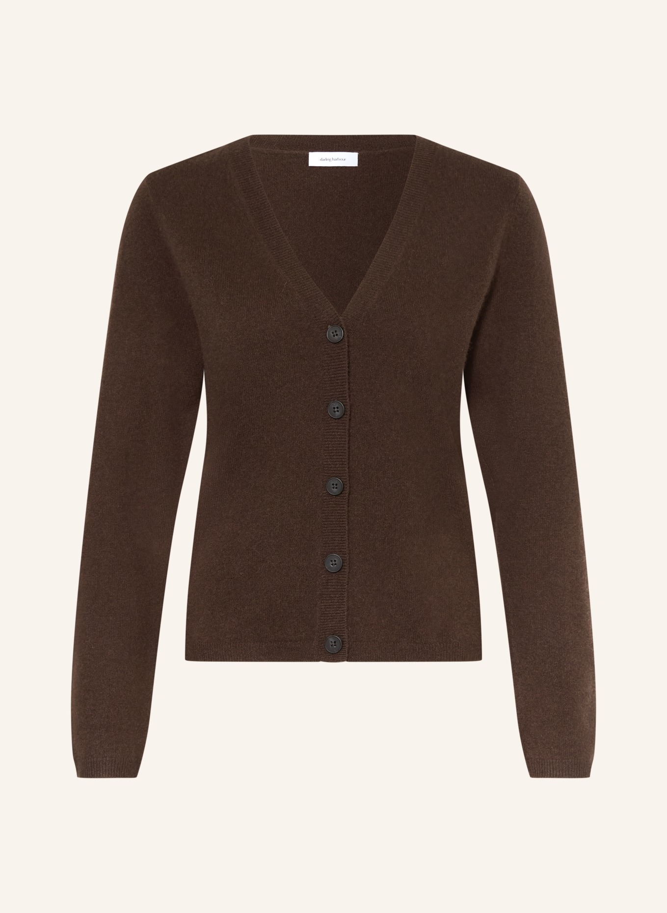 darling harbour Cardigan din cașmir: DARK BROWN