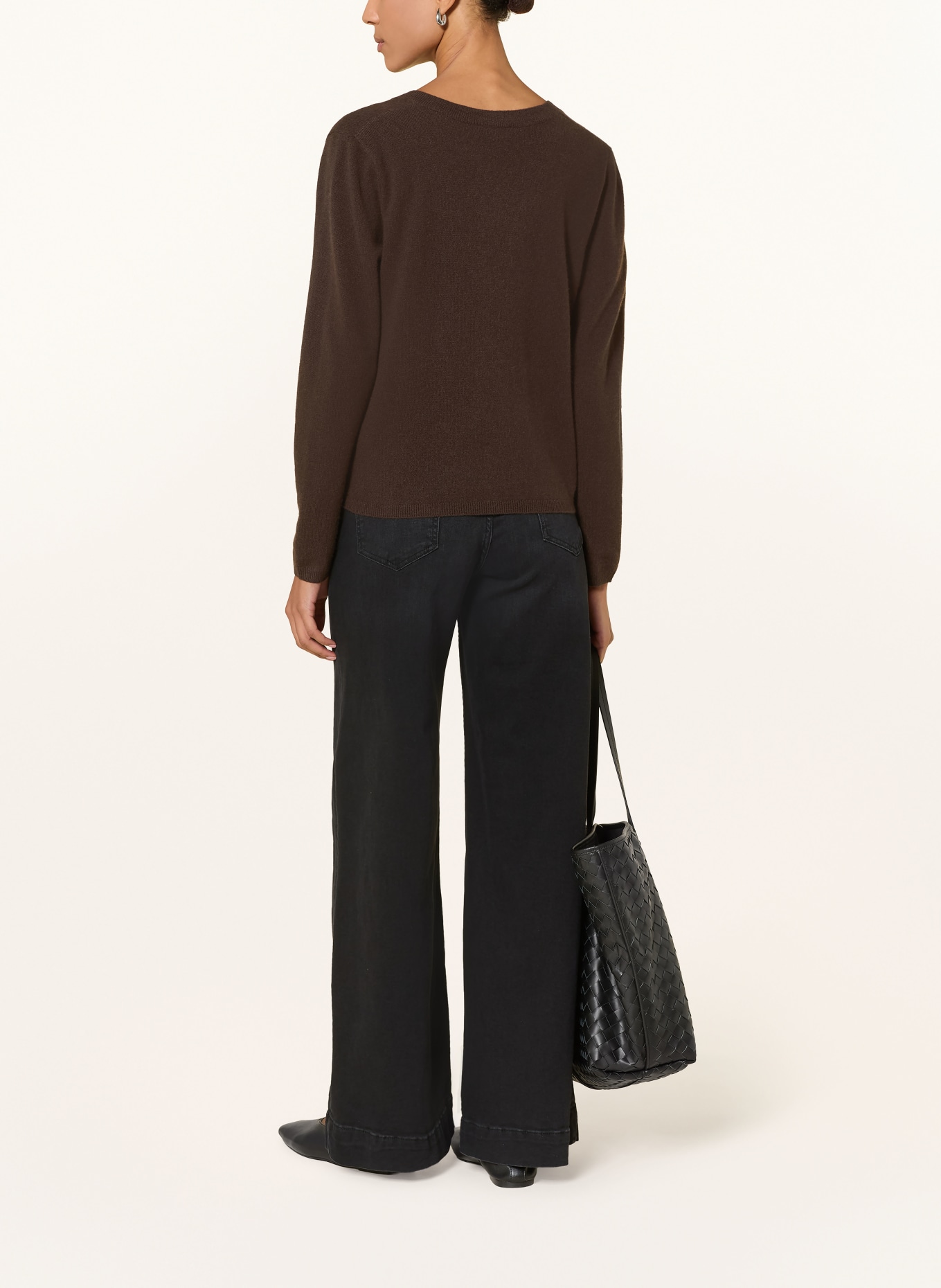 darling harbour Cardigan din cașmir: DARK BROWN