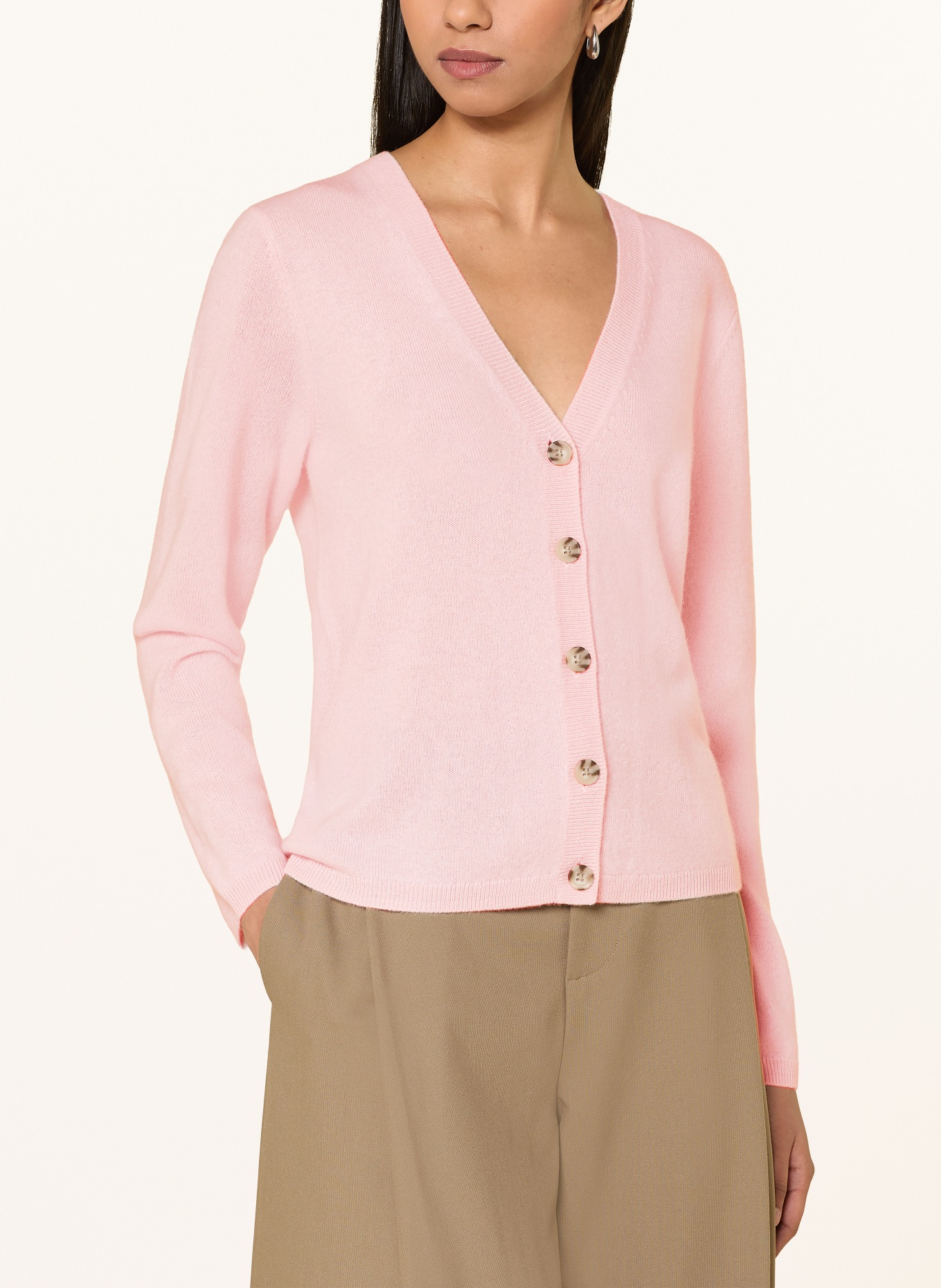 darling harbour Cashmere cardigan: ROSE