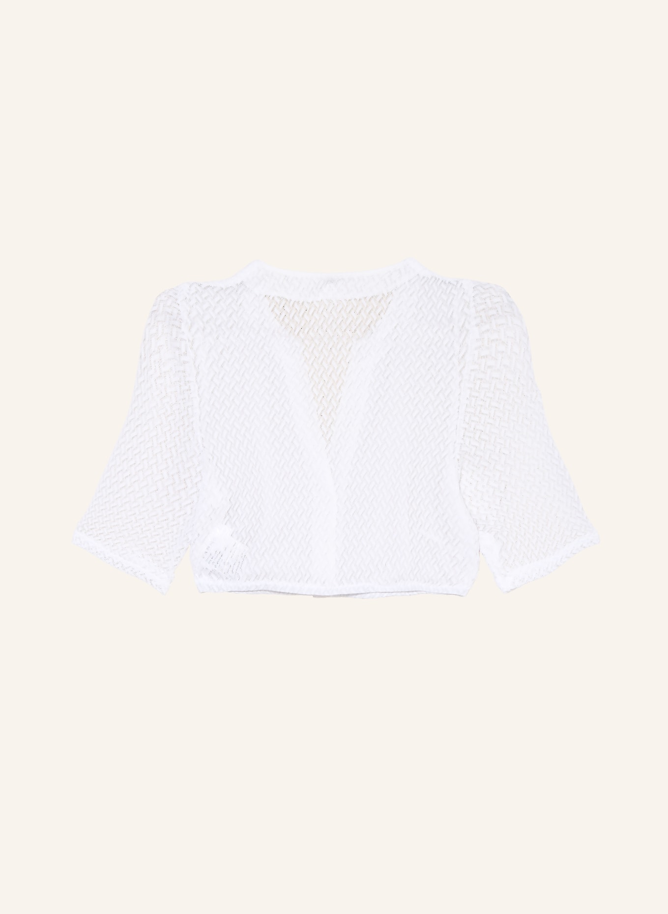 WALDORFF Blouse dirndl en dentelle: BLANC