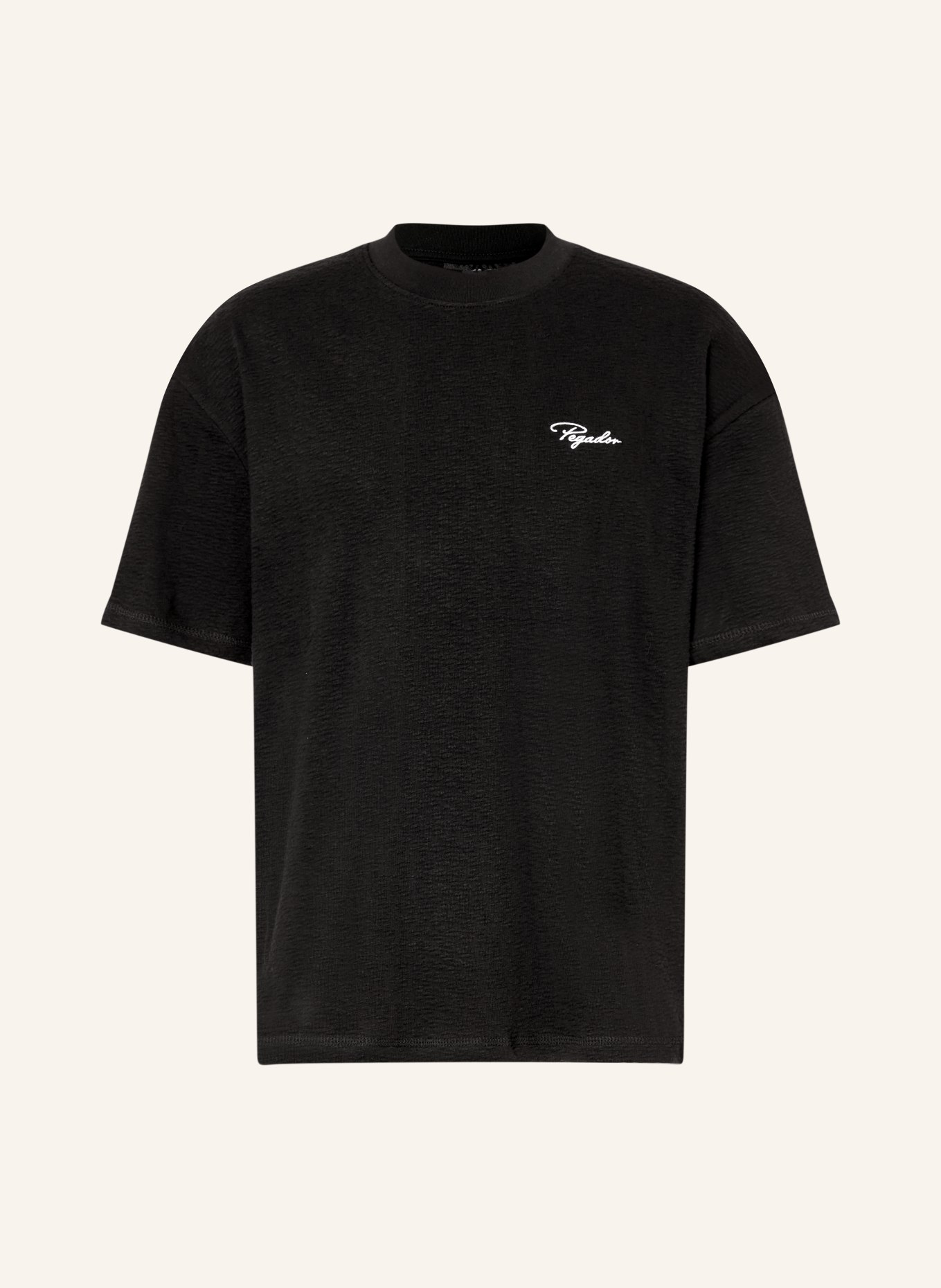 PEGADOR Oversized-Shirt SIGNAR: SCHWARZ