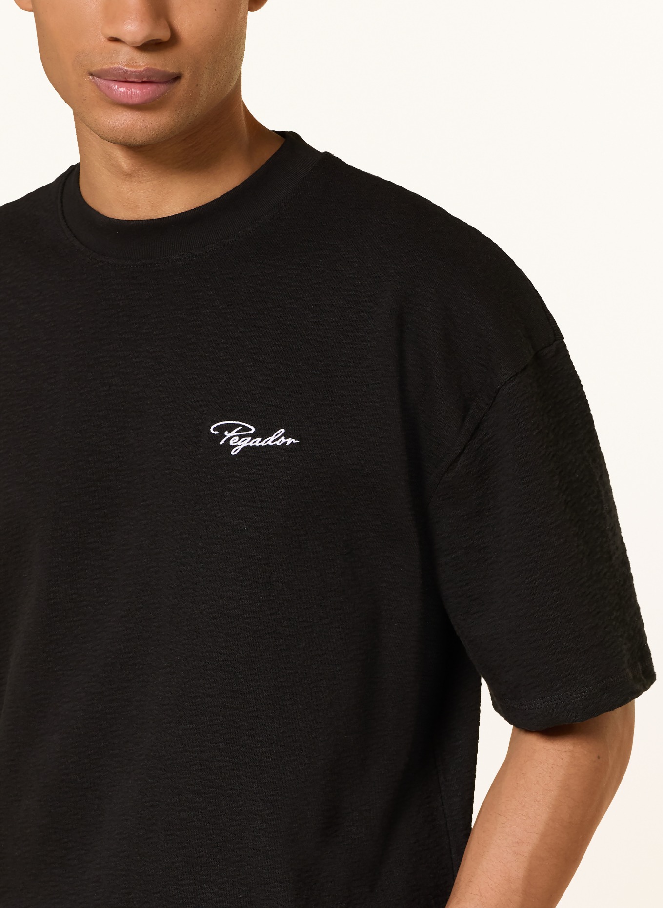 PEGADOR Oversized-Shirt SIGNAR: SCHWARZ