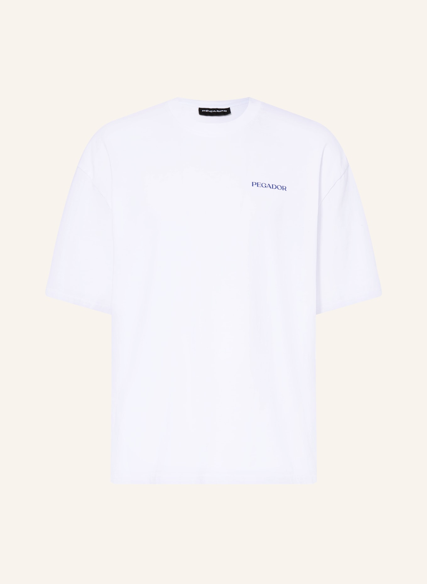 PEGADOR Oversized-Shirt FROMBORK: WEISS / GRÜN / BLAU