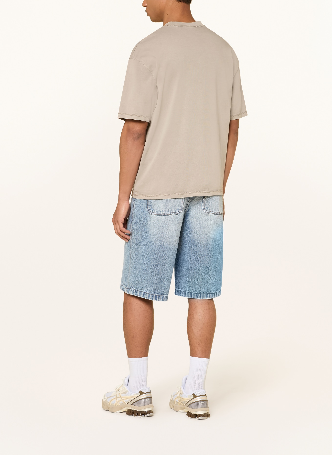 PEGADOR Jeansshorts KOLAR: 633 Sprayed Washed Blue