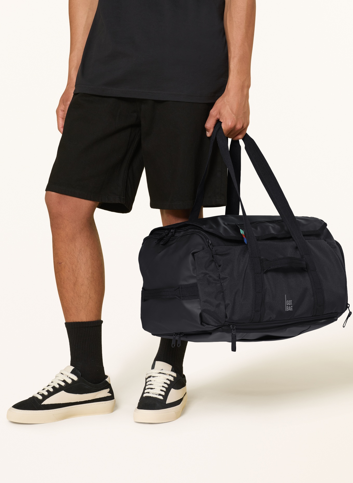 GOT BAG Geantă de călătorie DUFFLE PACK 39 l cu compartiment pentru laptop: NEGRU