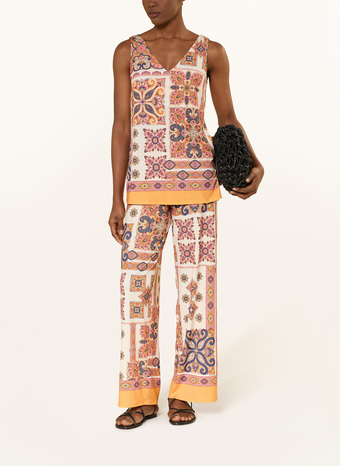 Miss Lagotte Haut: ÉCRU / ROSE FUCHSIA / ORANGE