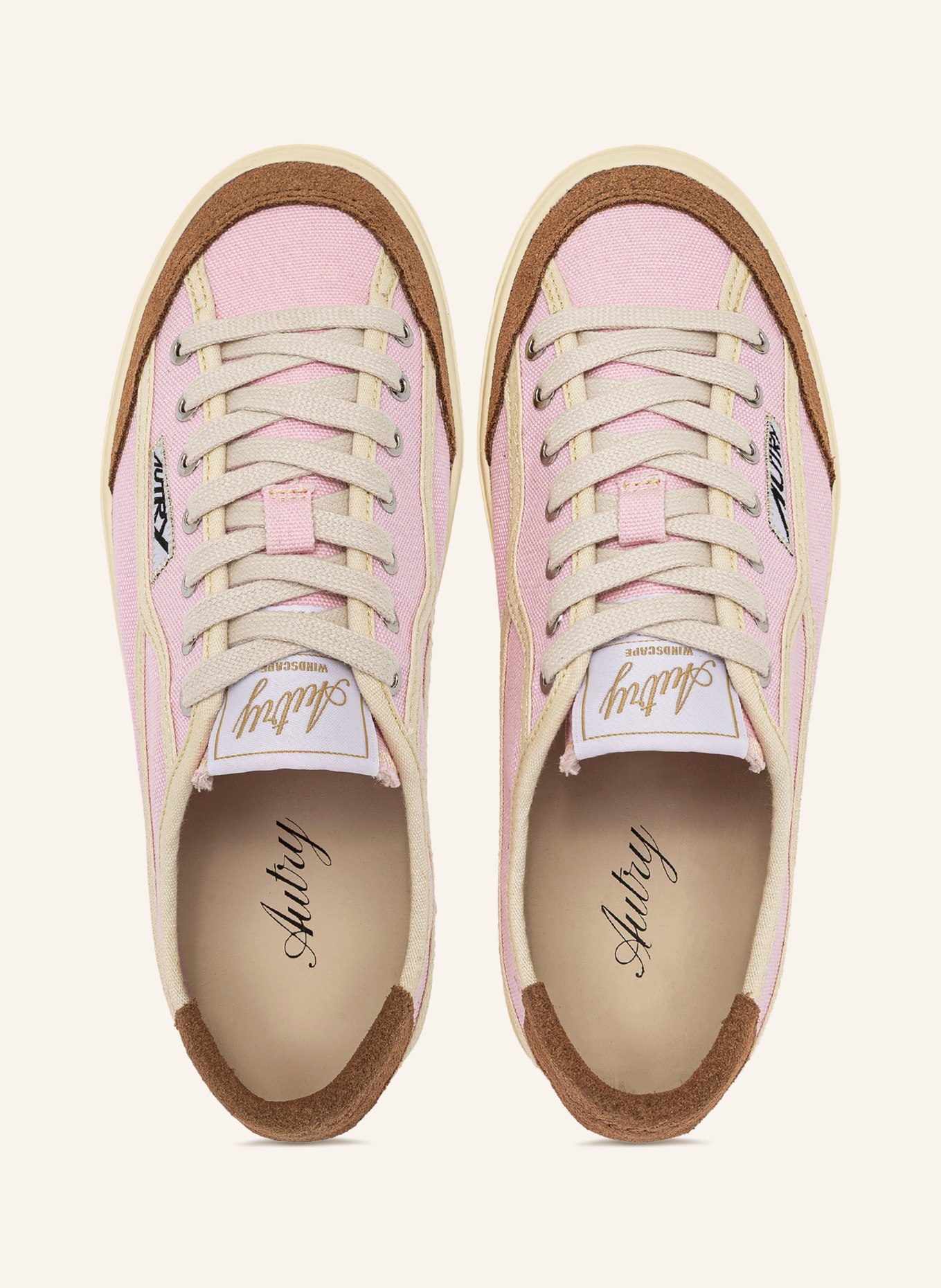 AUTRY Sneaker WINDSCAPE LOW: ROSA / BRAUN / CREME