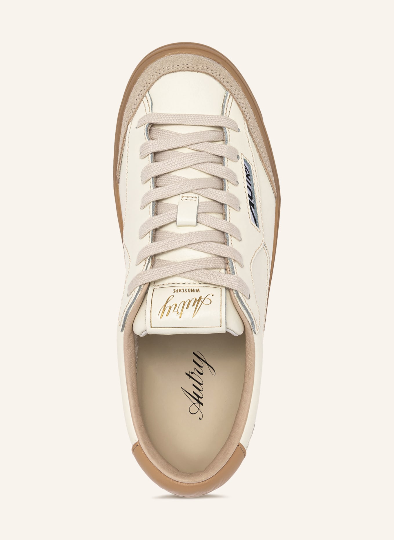 AUTRY Baskets WINDSCAPE LOW UK: CRÈME / MARRON CLAIR